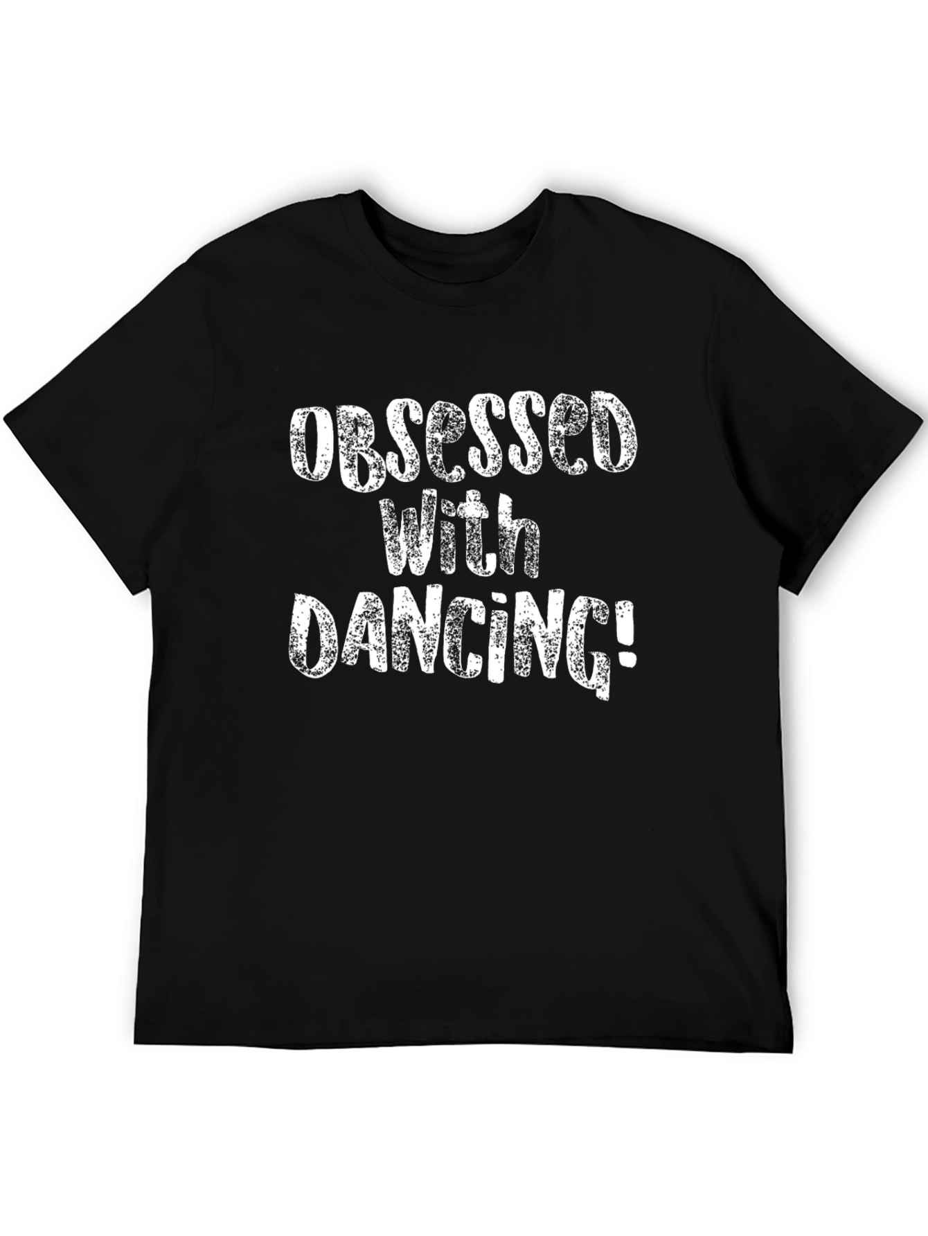 Obsessed With Dancing Graphic Tee - Black Cotton