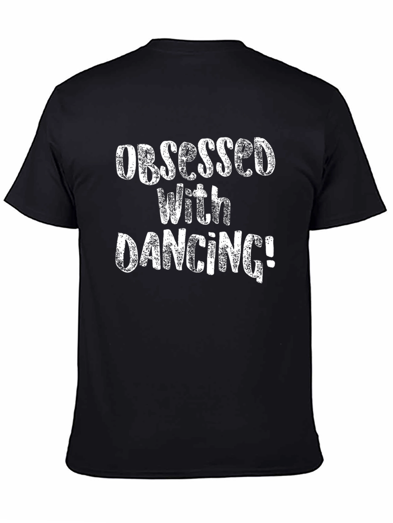 Obsessed With Dancing Graphic Tee - Black Cotton