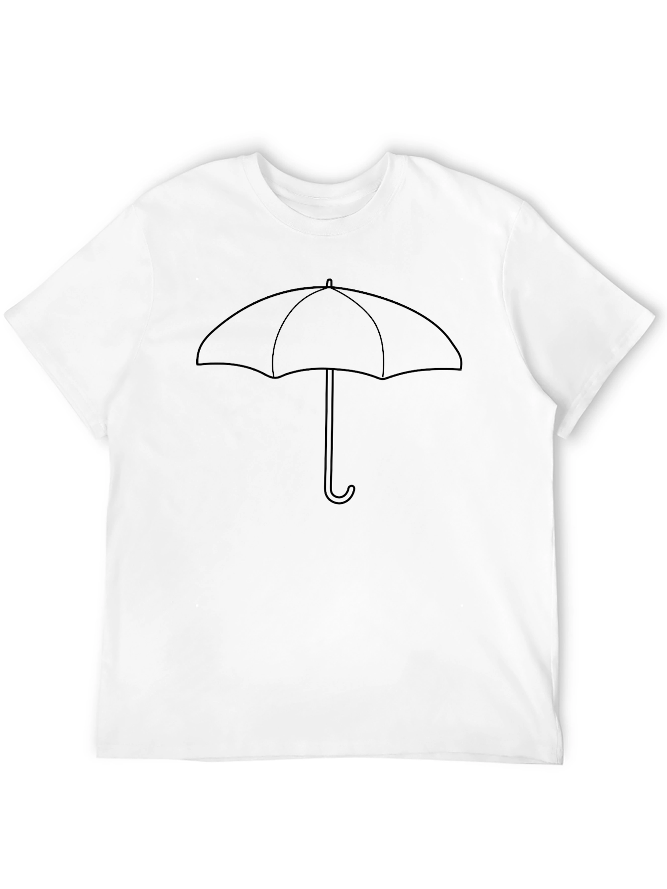 Umbrella Graphic Tee - Classic Black Cotton T-Shirt