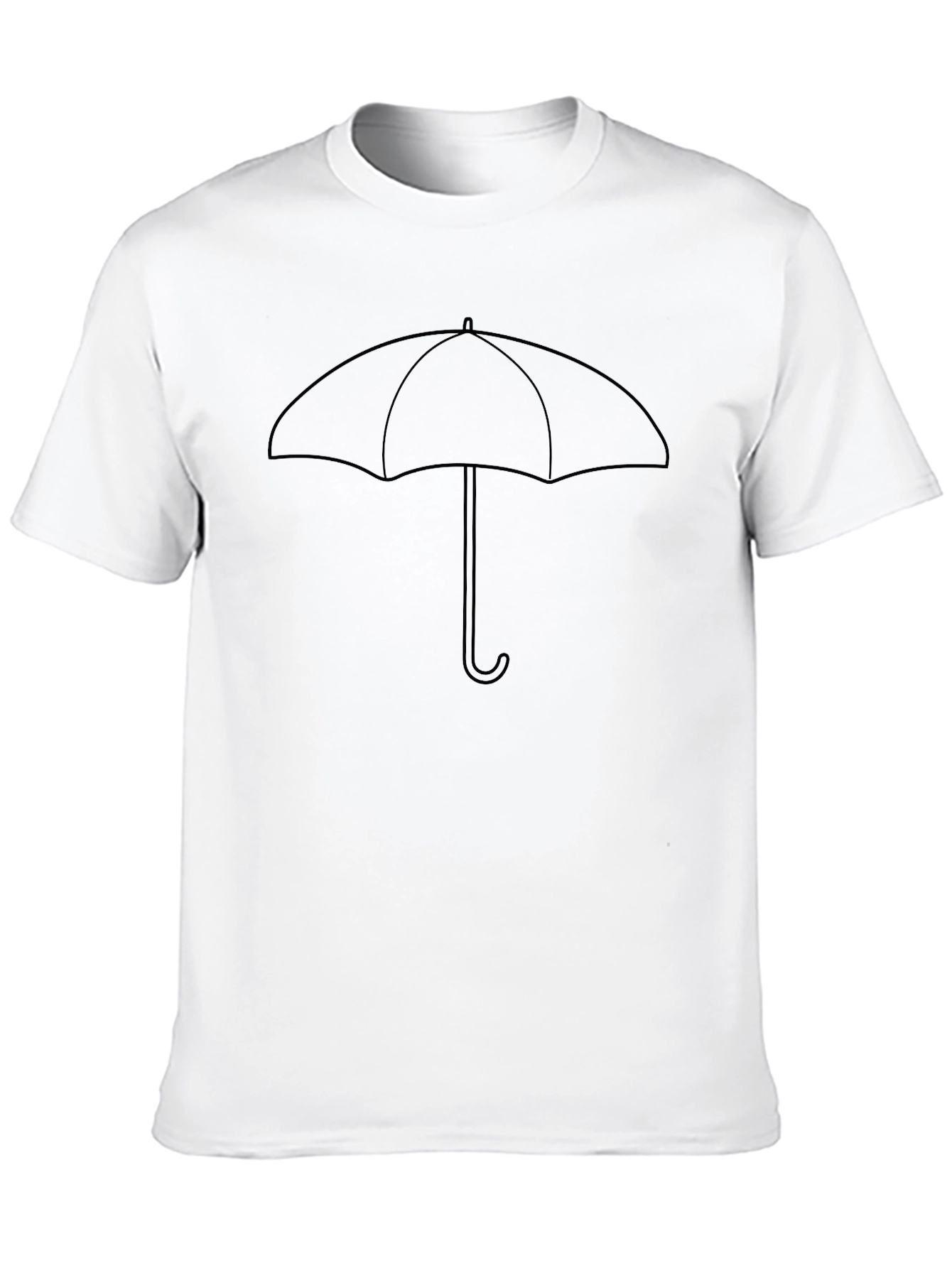 Umbrella Graphic Tee - Classic Black Cotton T-Shirt
