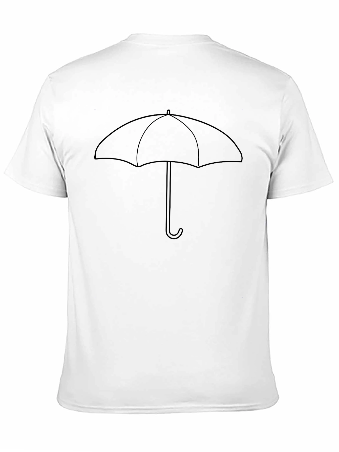 Umbrella Graphic Tee - Classic Black Cotton T-Shirt