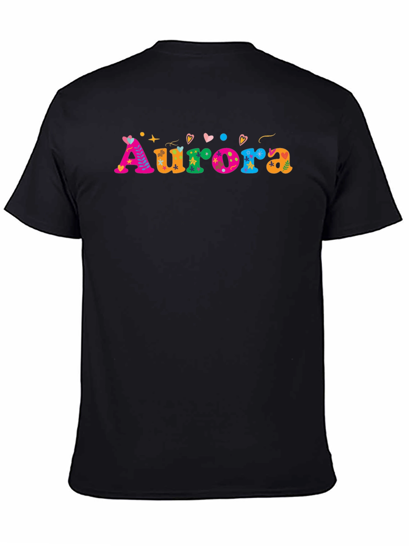 Aurora Funky Graphic T-Shirt - Black