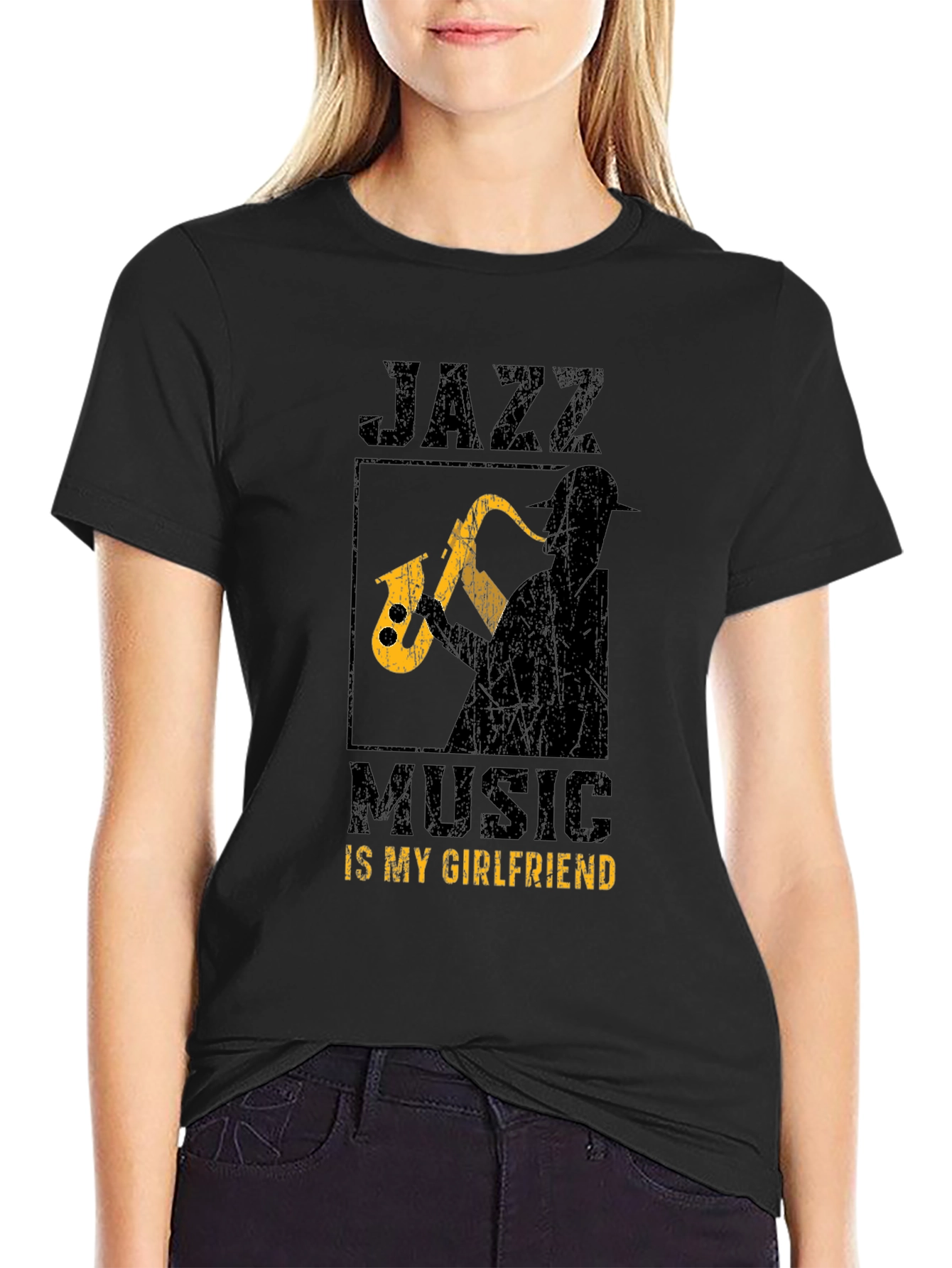 Jazz Music is My Girlfriend Graphic T-Shirt