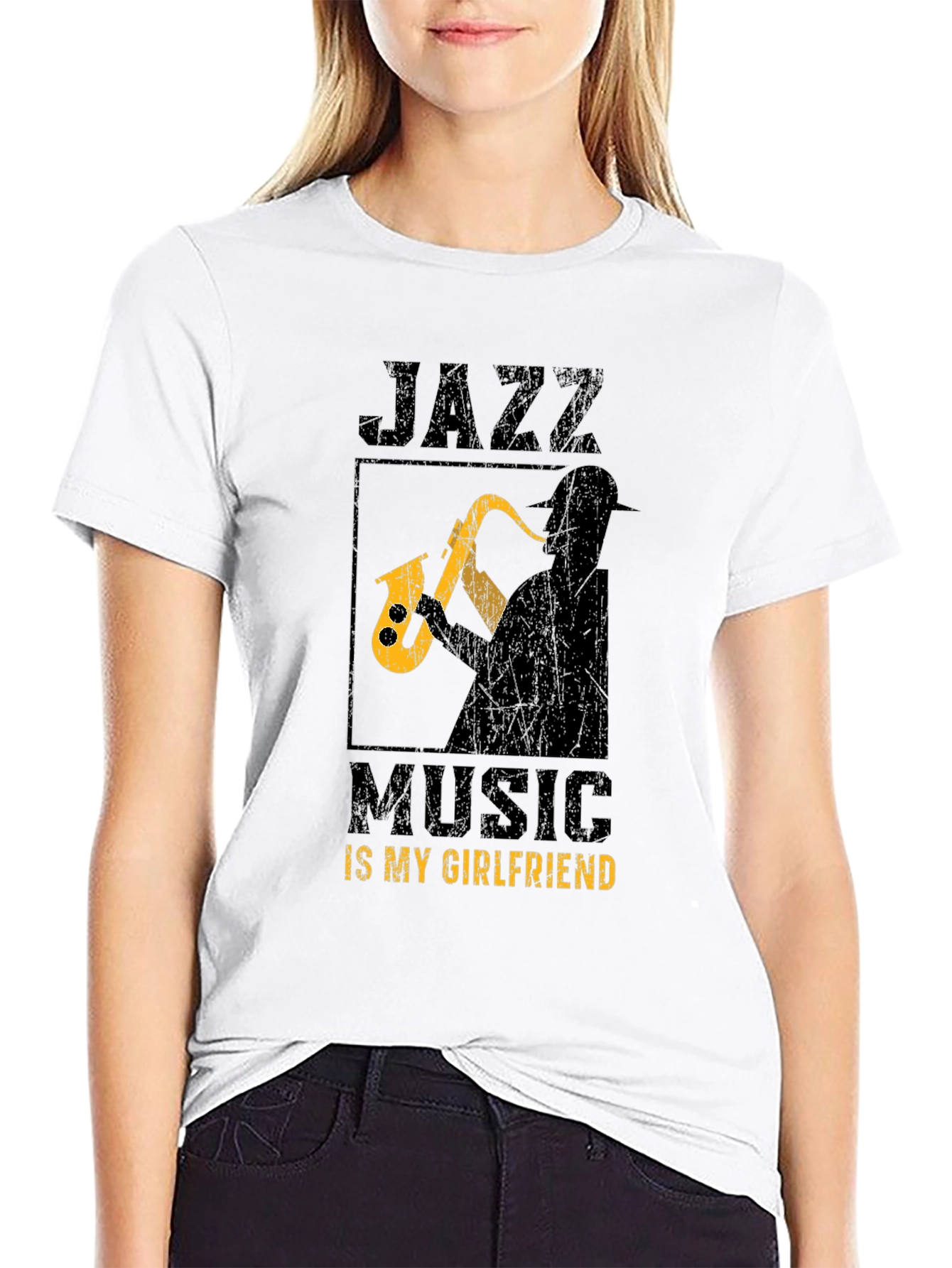 Jazz Music is My Girlfriend Graphic T-Shirt