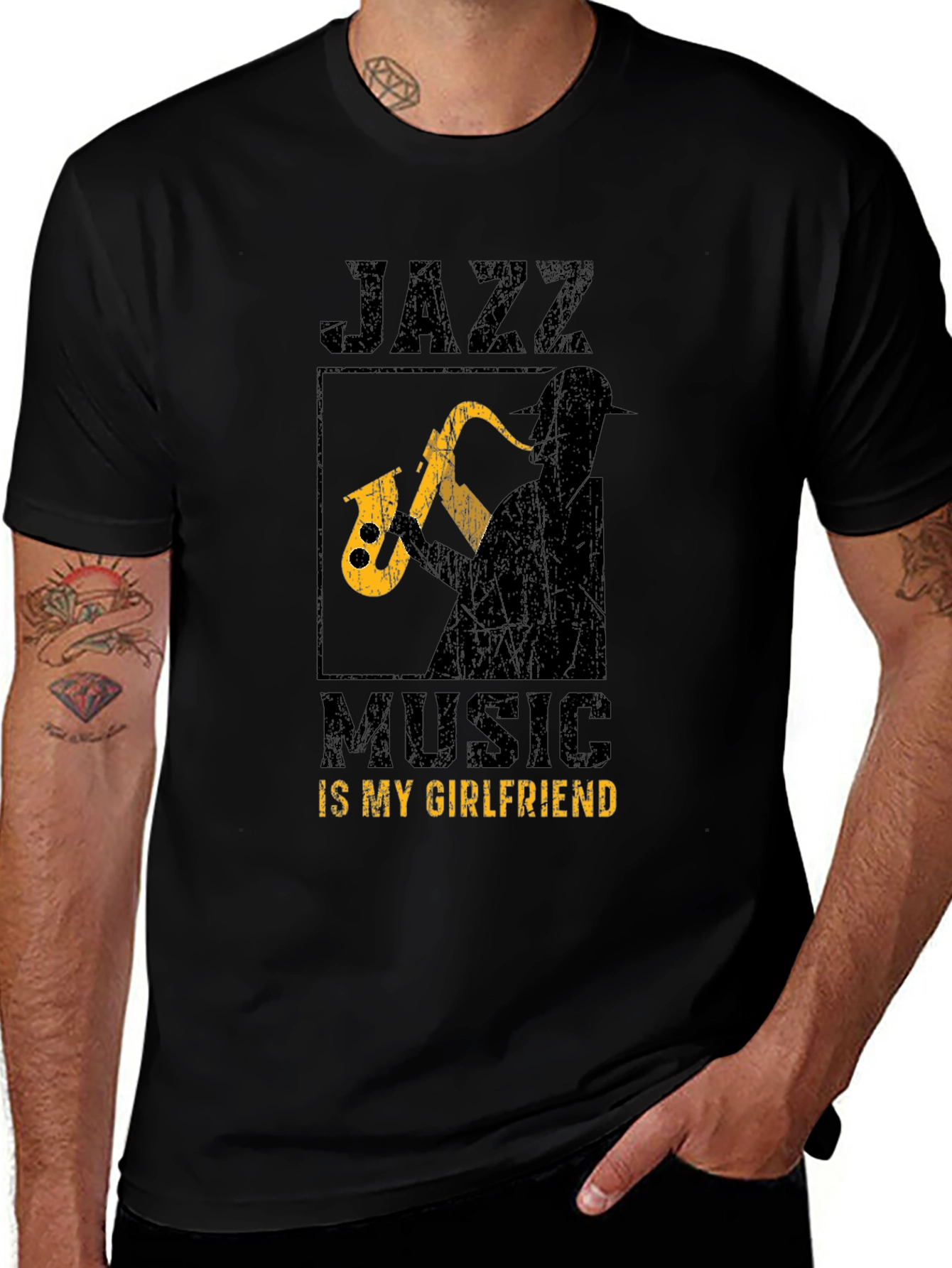 Jazz Music is My Girlfriend Graphic T-Shirt