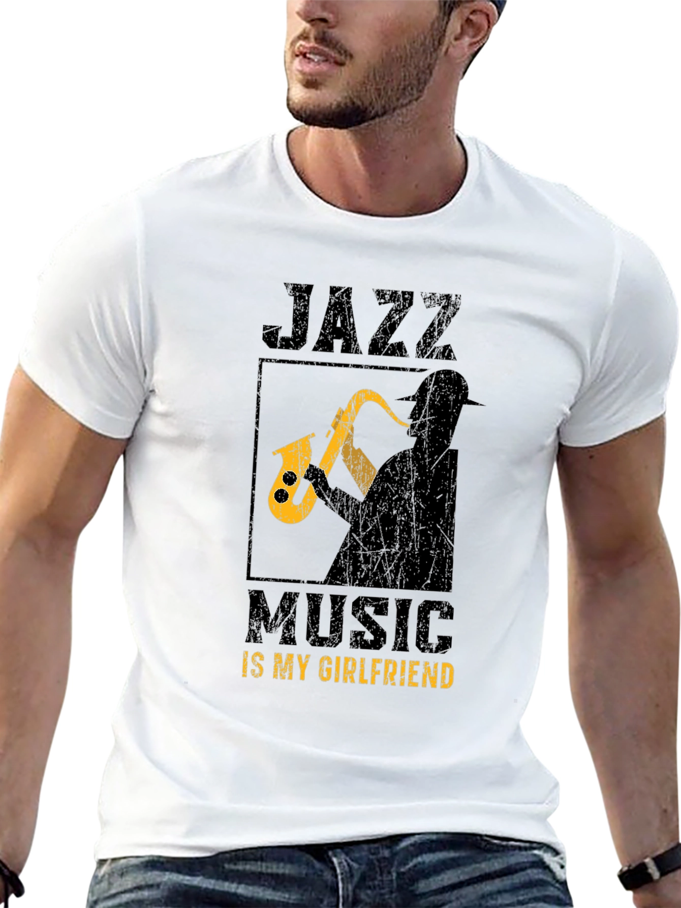 Jazz Music is My Girlfriend Graphic T-Shirt