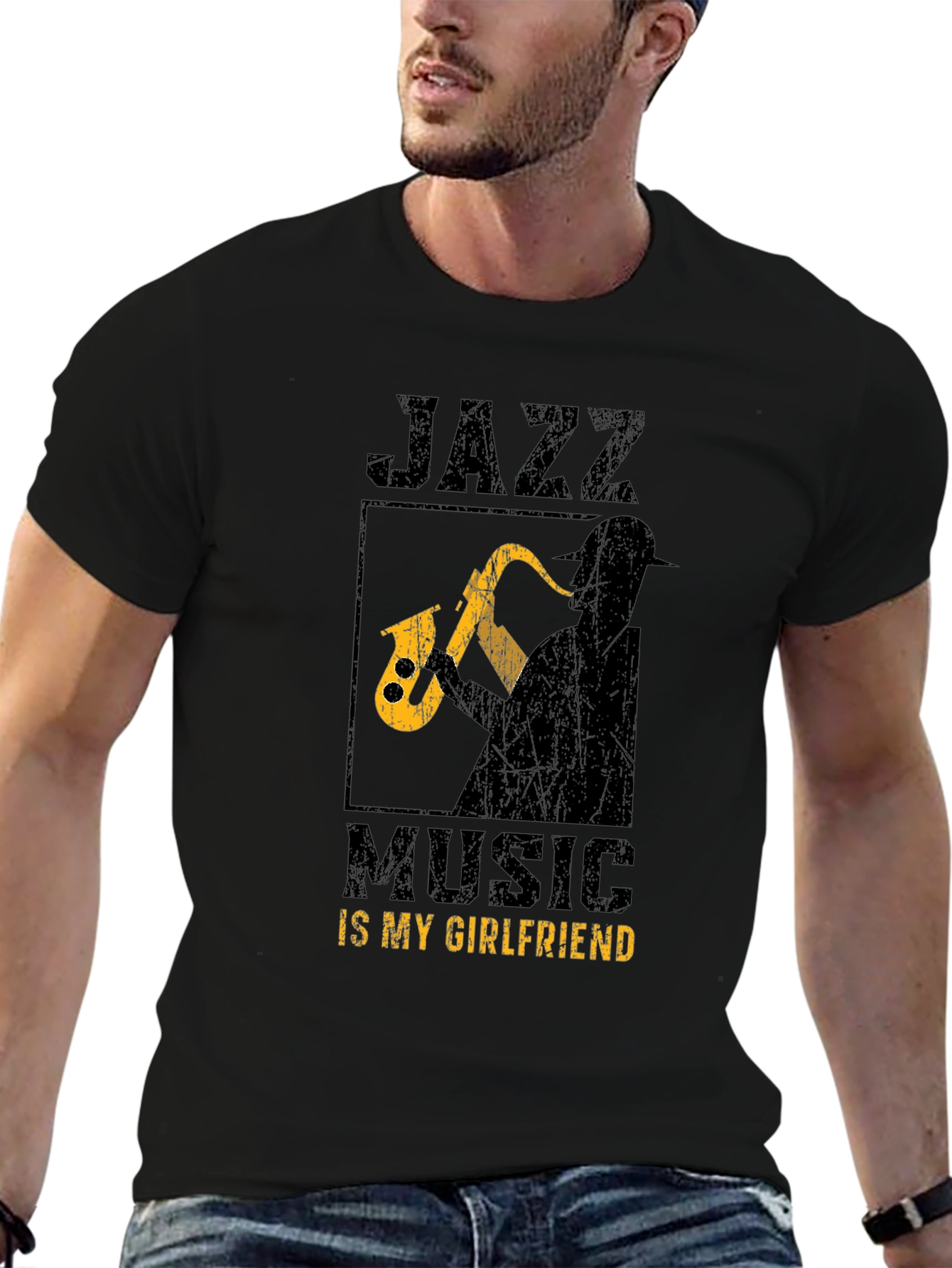 Jazz Music is My Girlfriend Graphic T-Shirt
