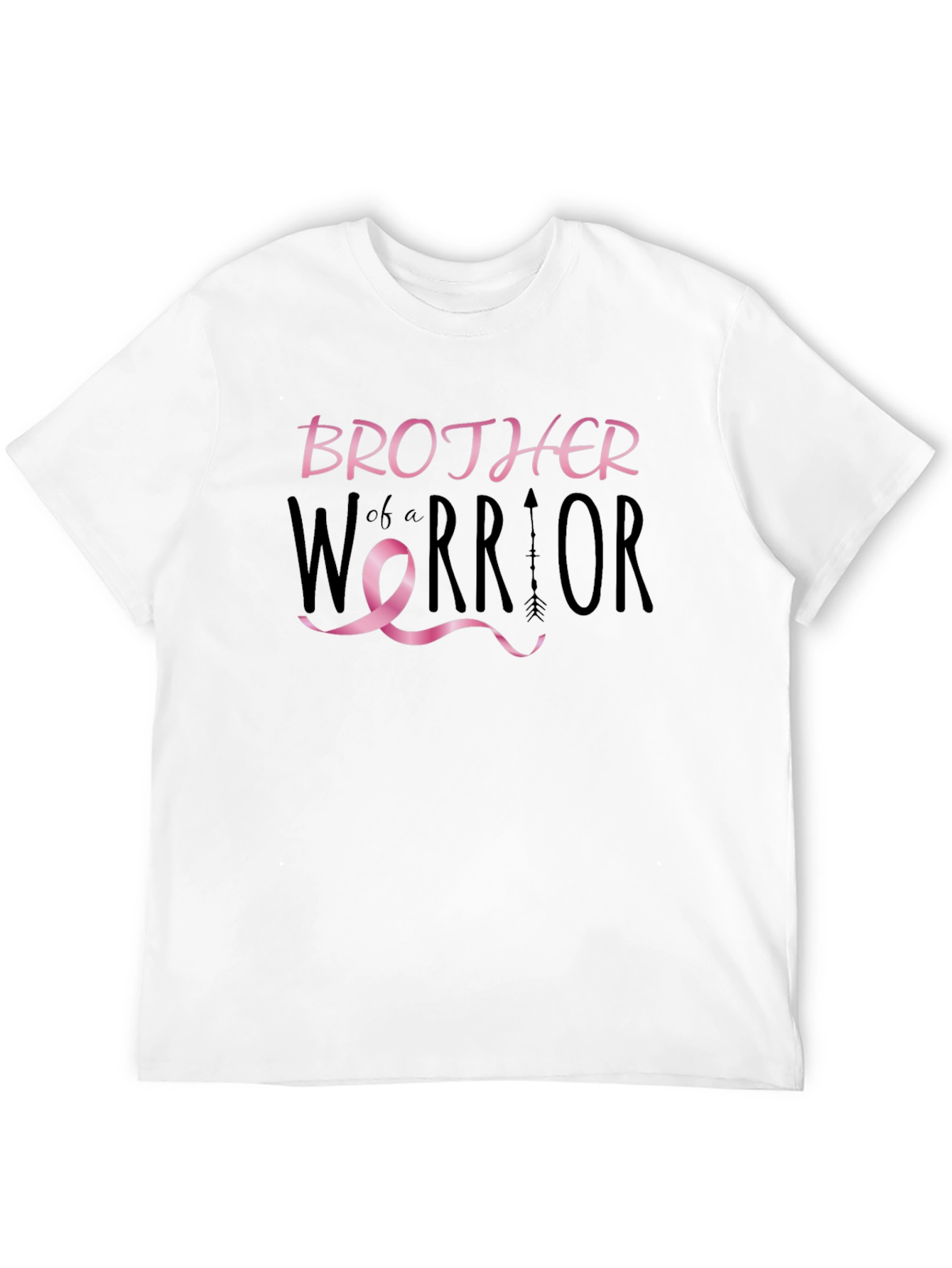 Brother of a Warrior T-Shirt Breast Cancer Awareness