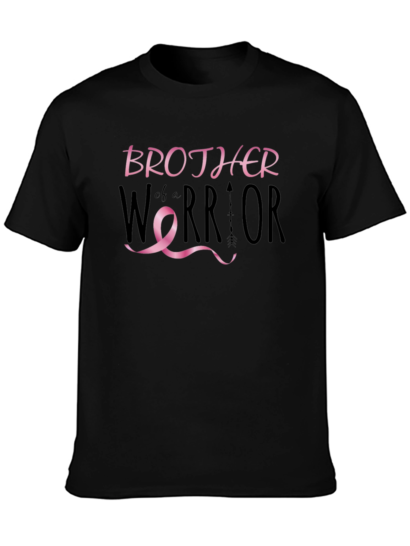 Brother of a Warrior T-Shirt Breast Cancer Awareness