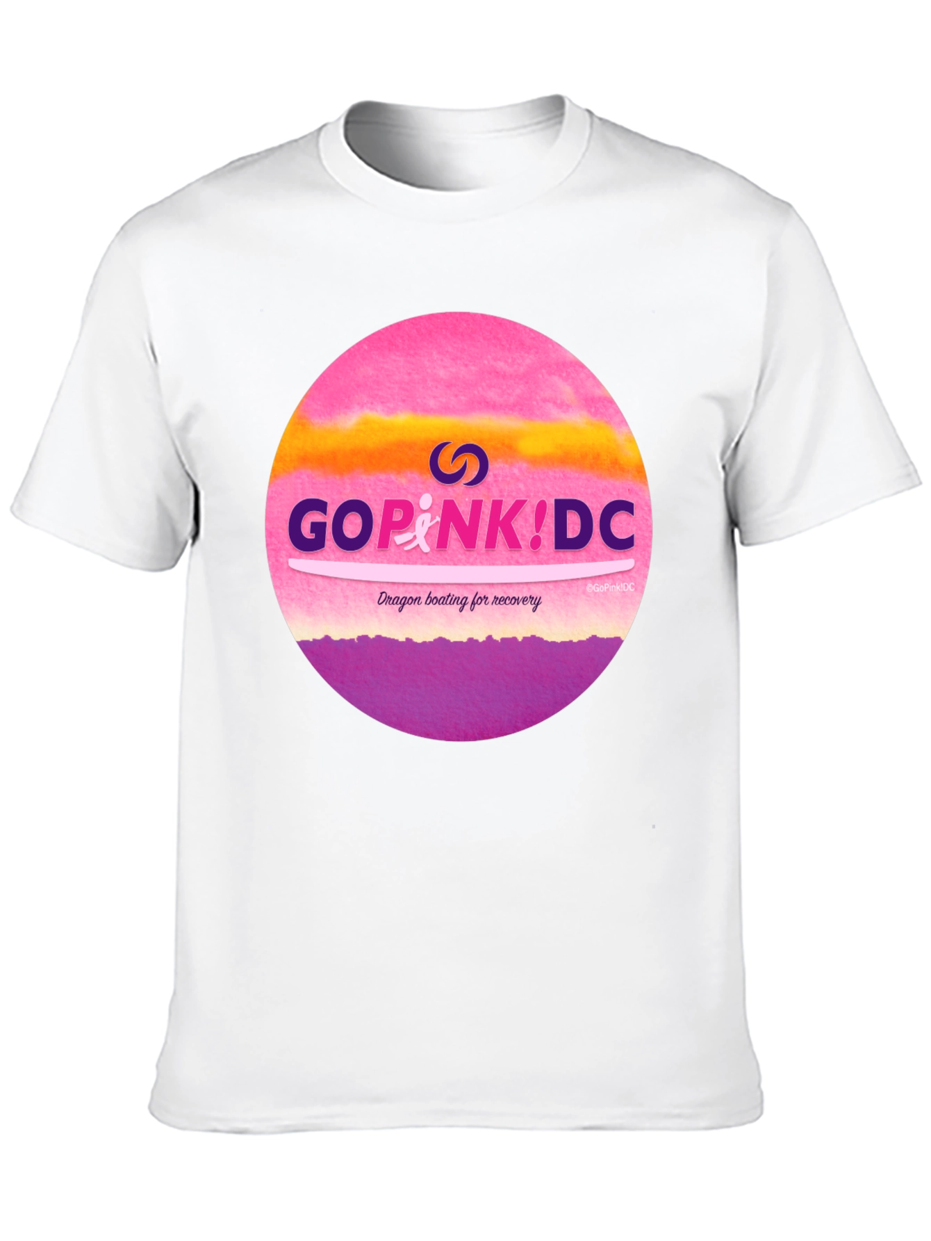 Go Pink! DC T-Shirt Dragon Boating for Recovery