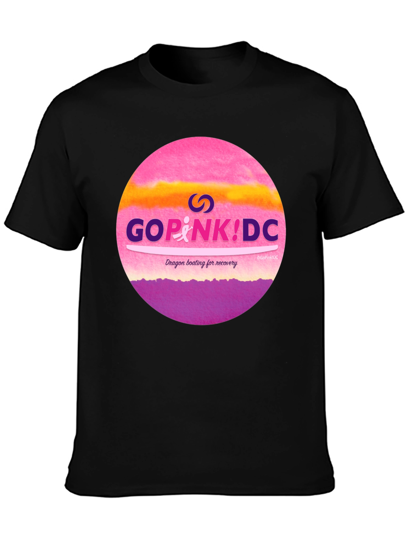 Go Pink! DC T-Shirt Dragon Boating for Recovery