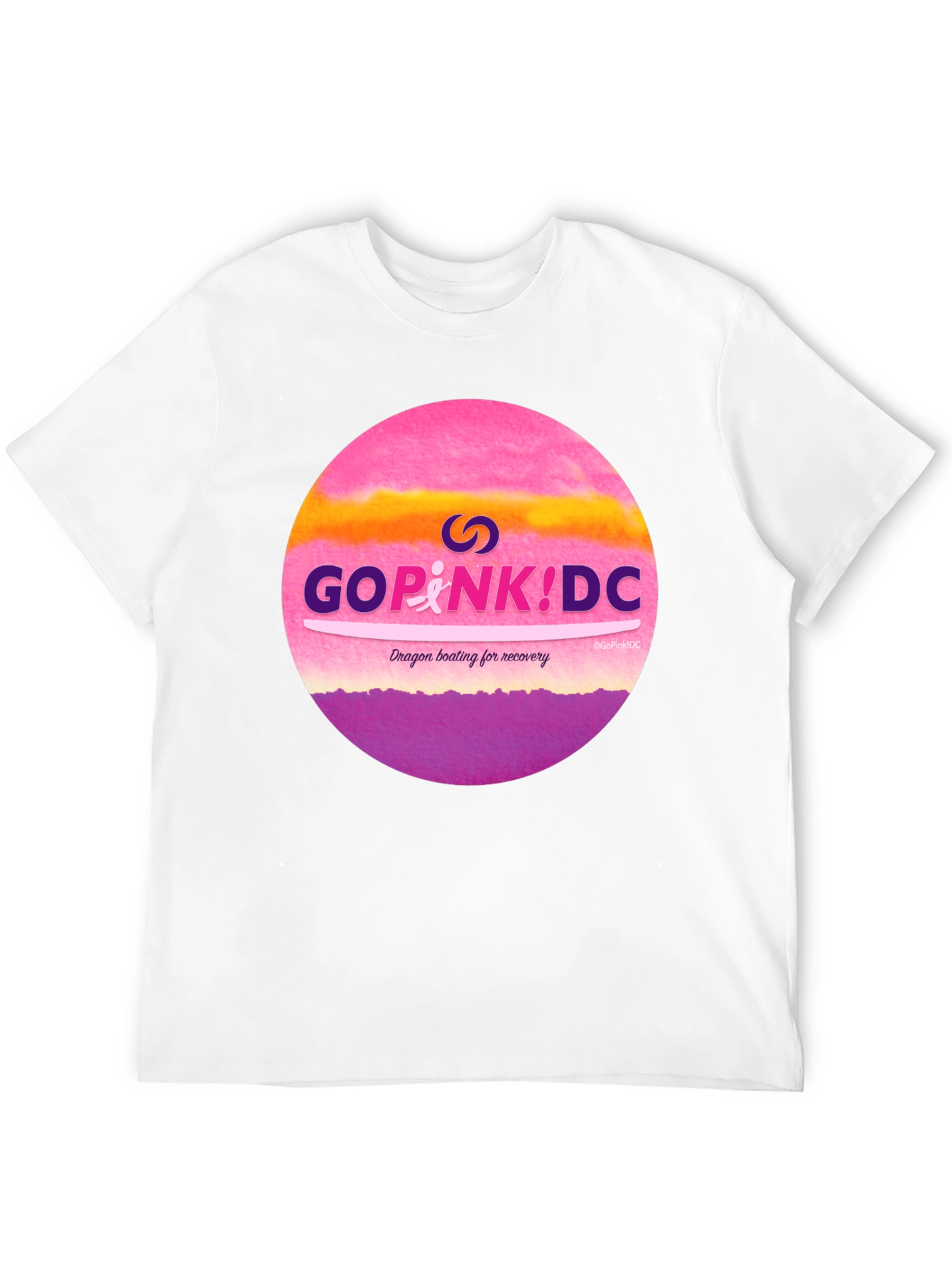 Go Pink! DC T-Shirt Dragon Boating for Recovery