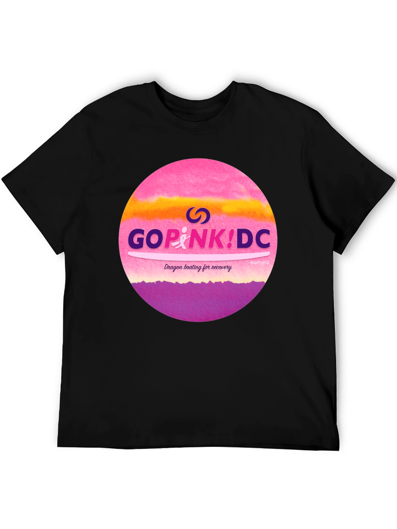 Go Pink! DC T-Shirt Dragon Boating for Recovery