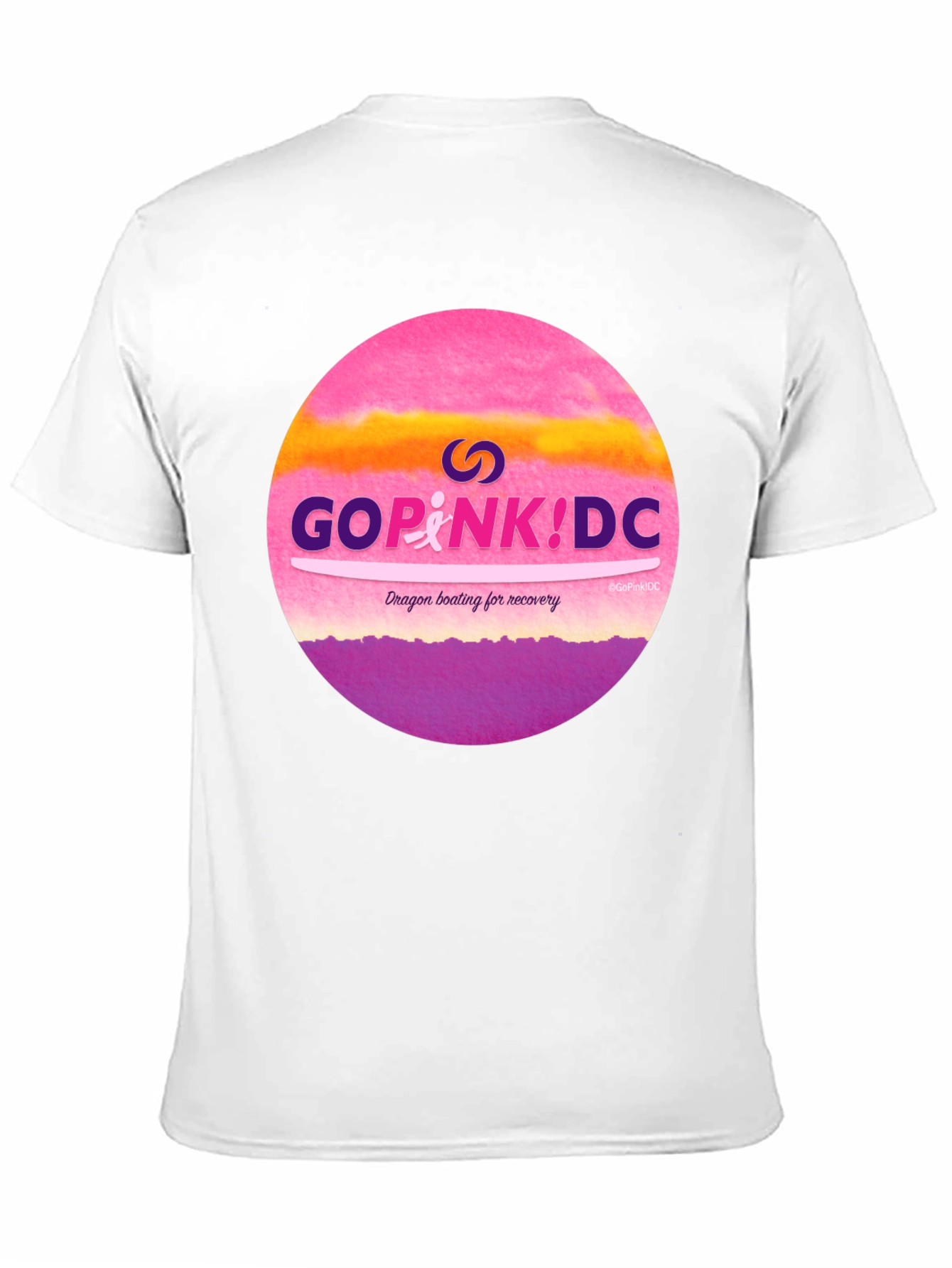 Go Pink! DC T-Shirt Dragon Boating for Recovery