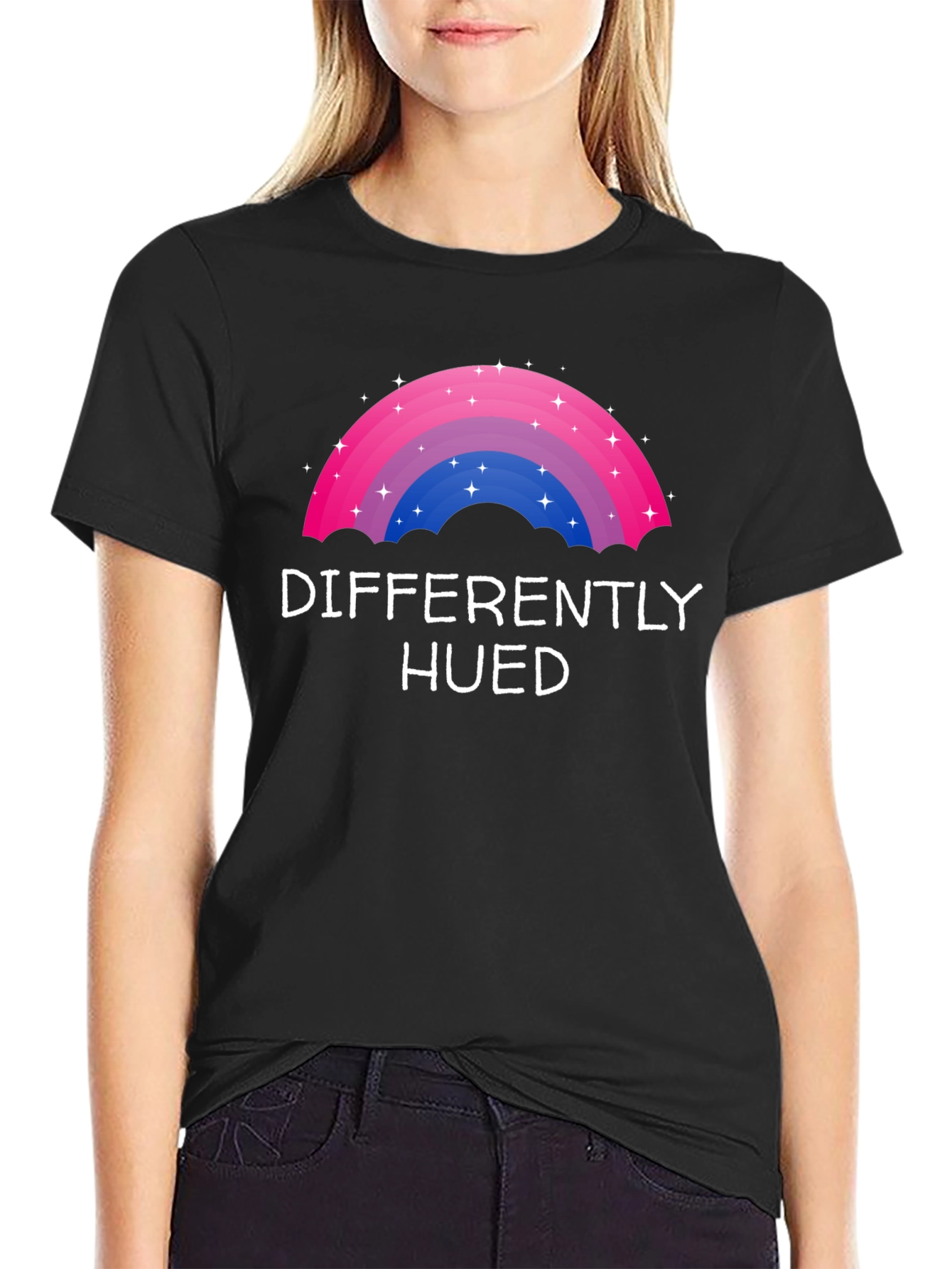 Differently Hued Bi Pride Graphic T-Shirt