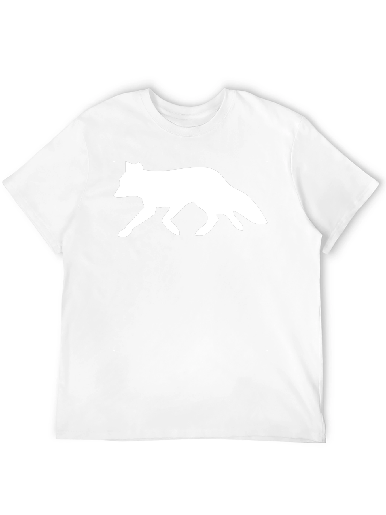 Fox Silhouette Graphic T-Shirt - Black