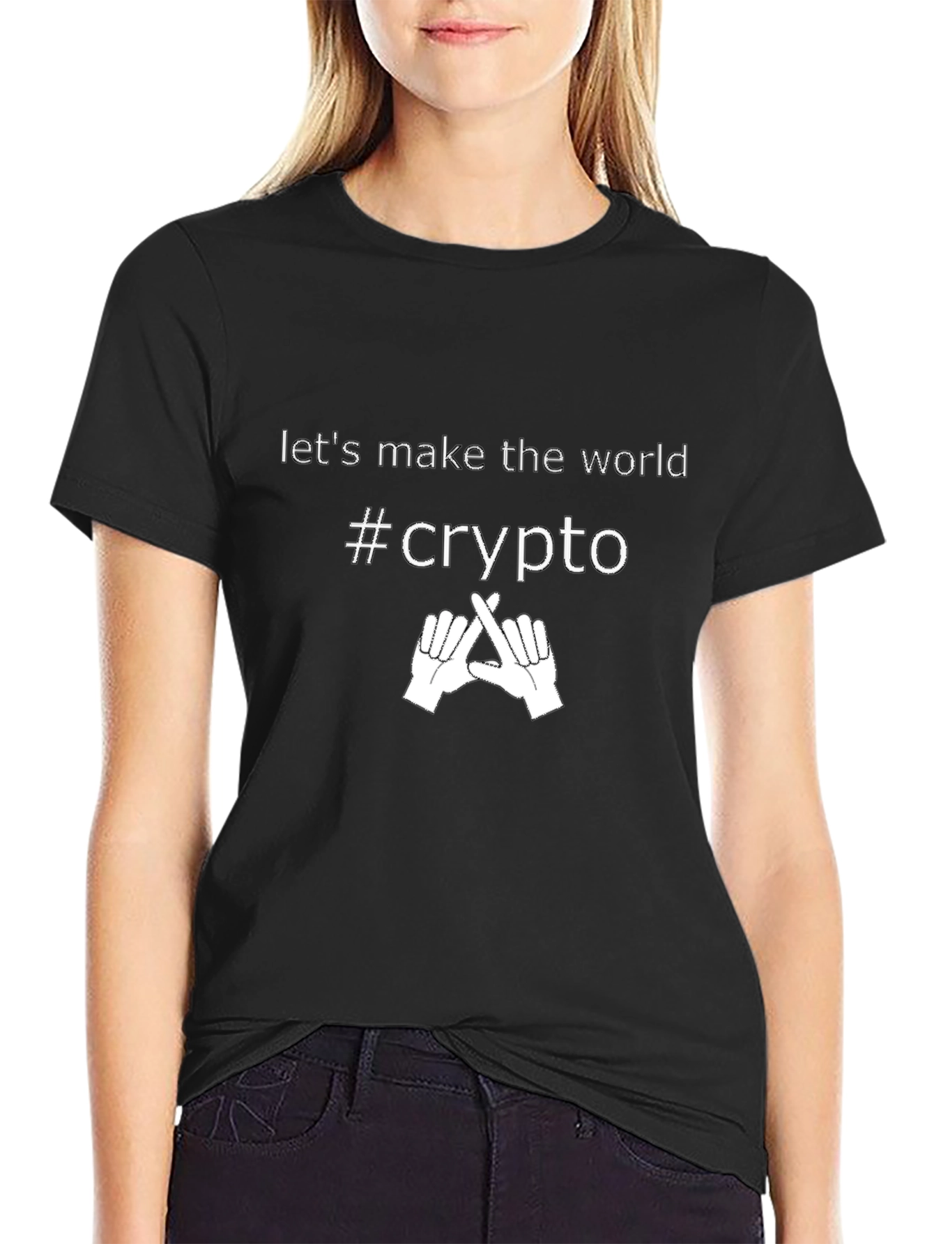 Crypto T-Shirt - Lets Make The World Crypto!