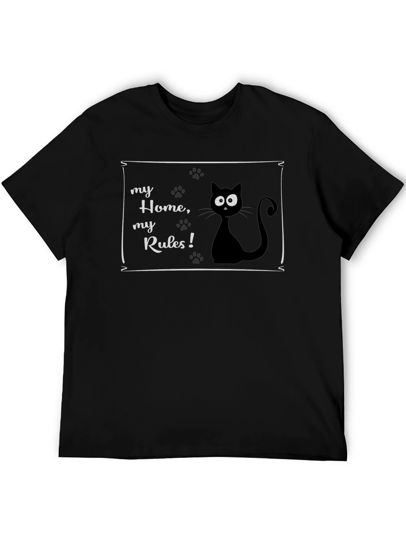 My Home My Rules Cat T-Shirt