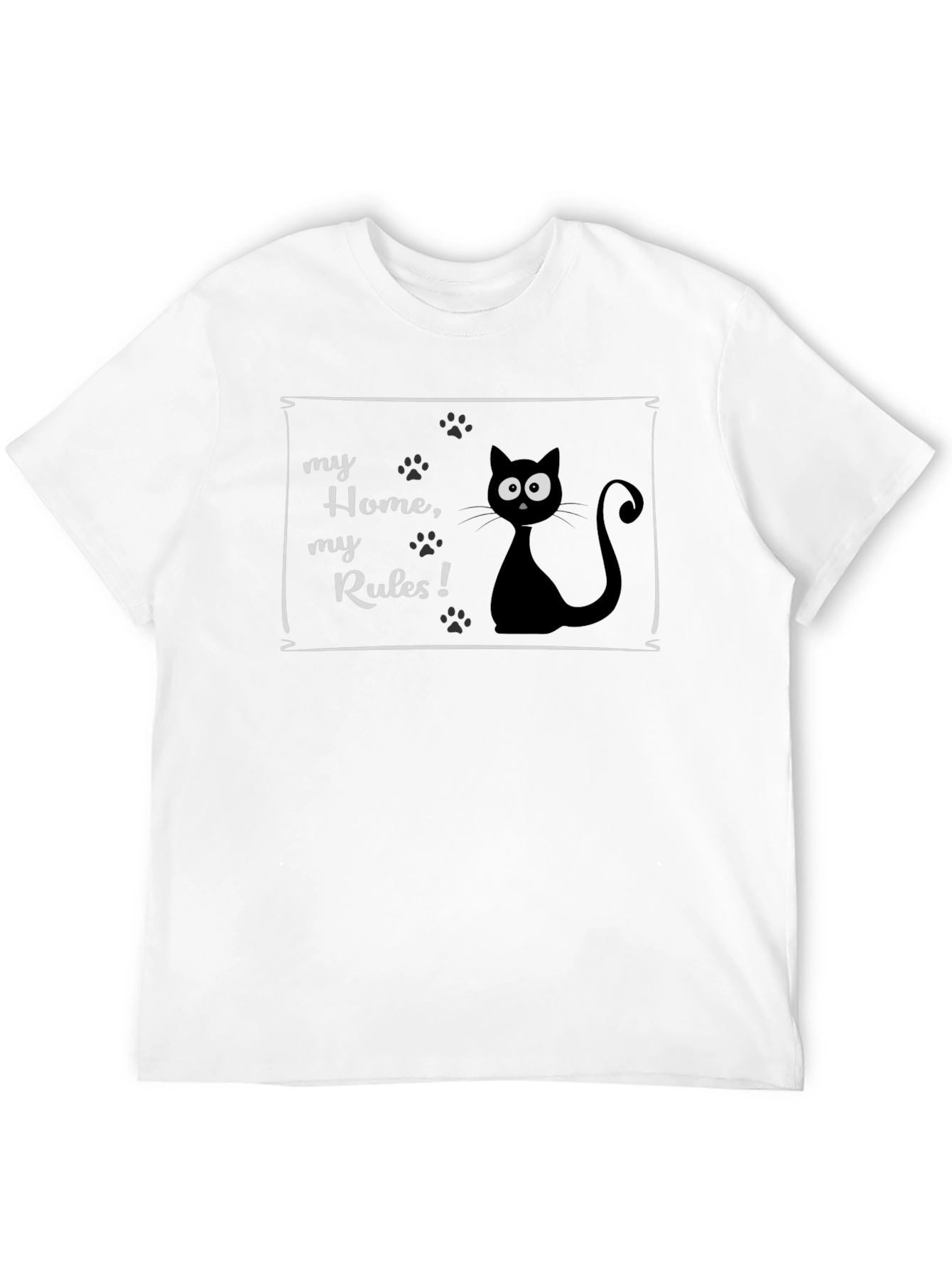 My Home My Rules Cat T-Shirt