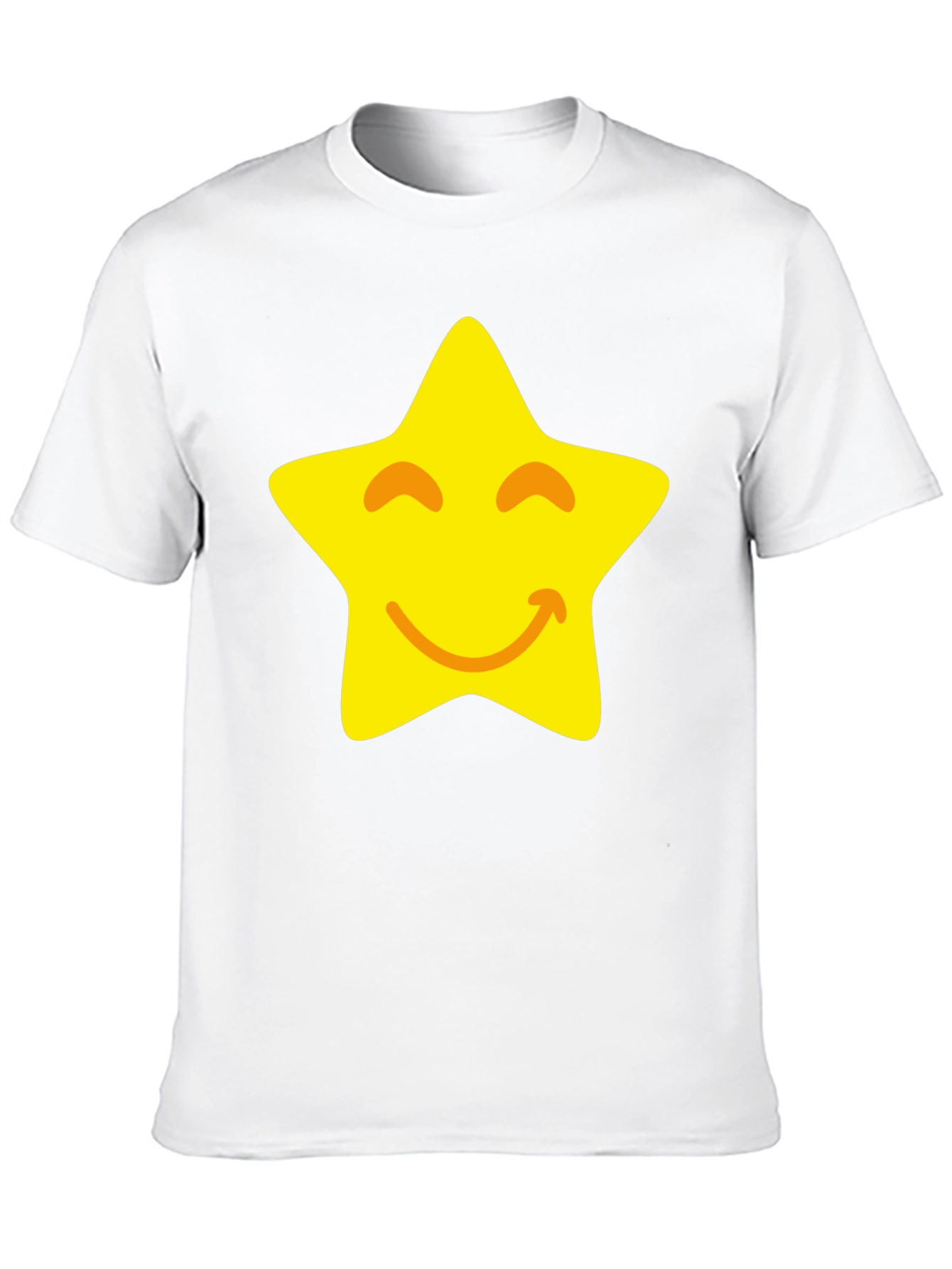 Smiling Star Graphic Black T-Shirt