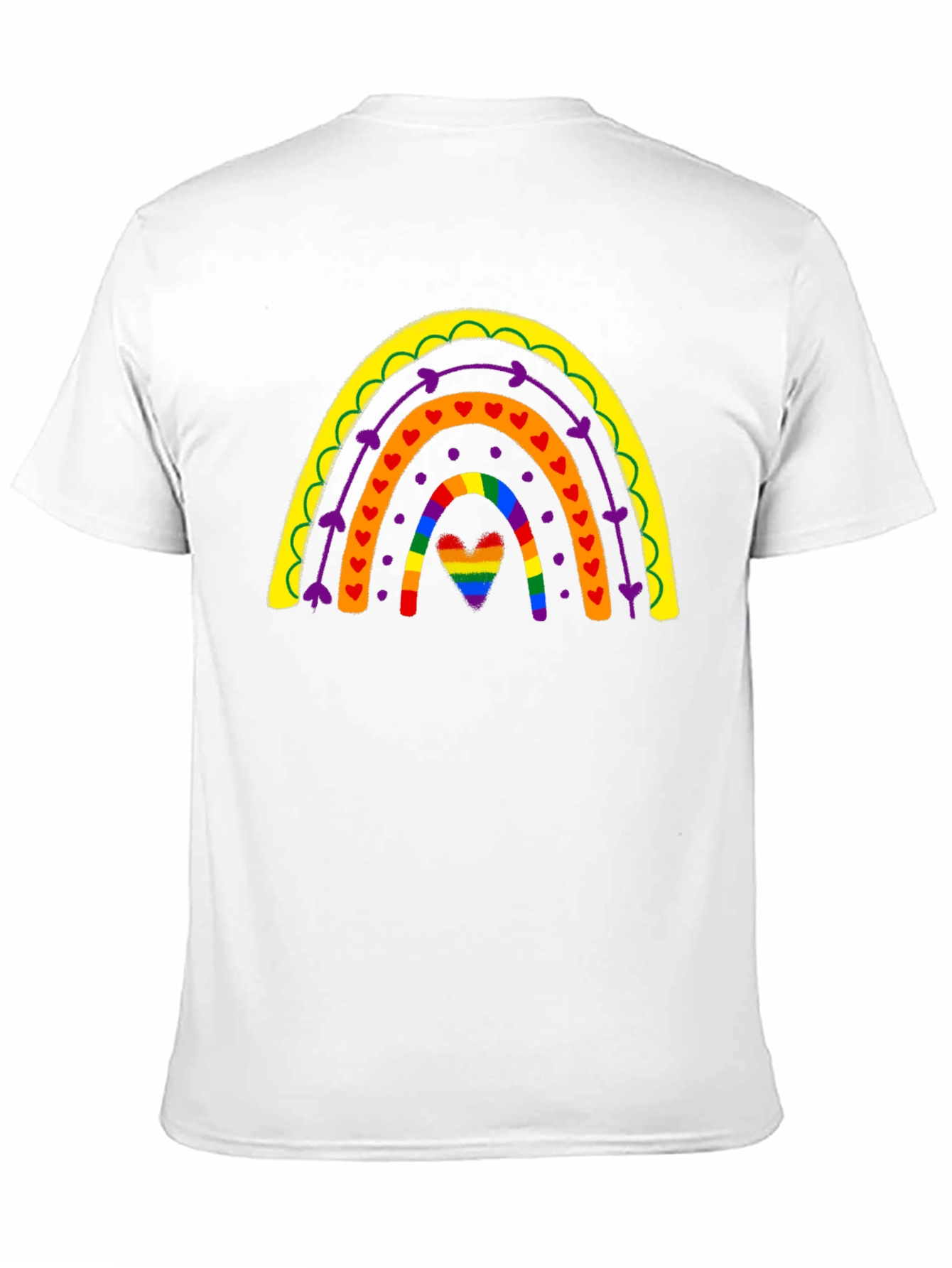 Rainbow Heart Pride T-Shirt