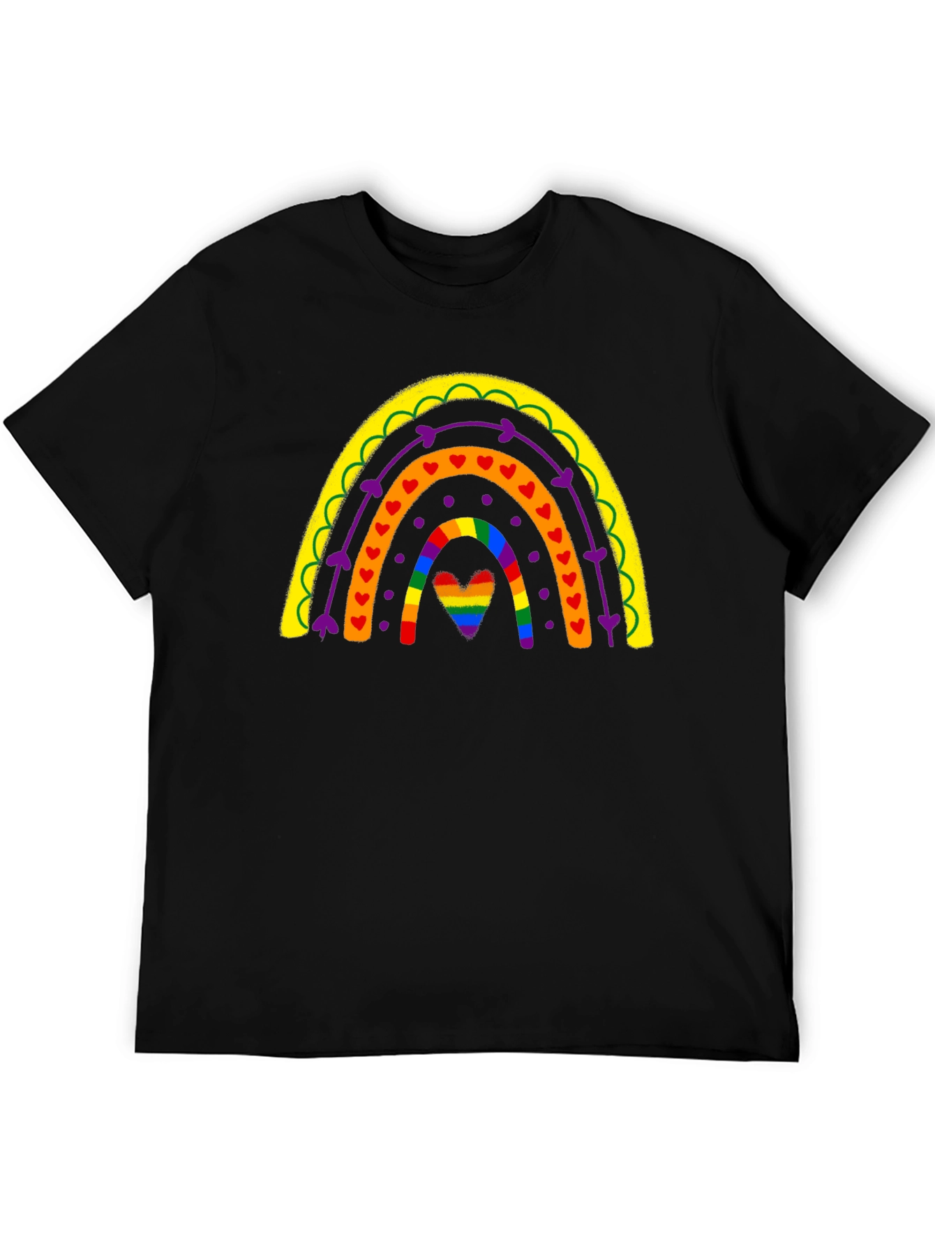 Rainbow Heart Pride T-Shirt