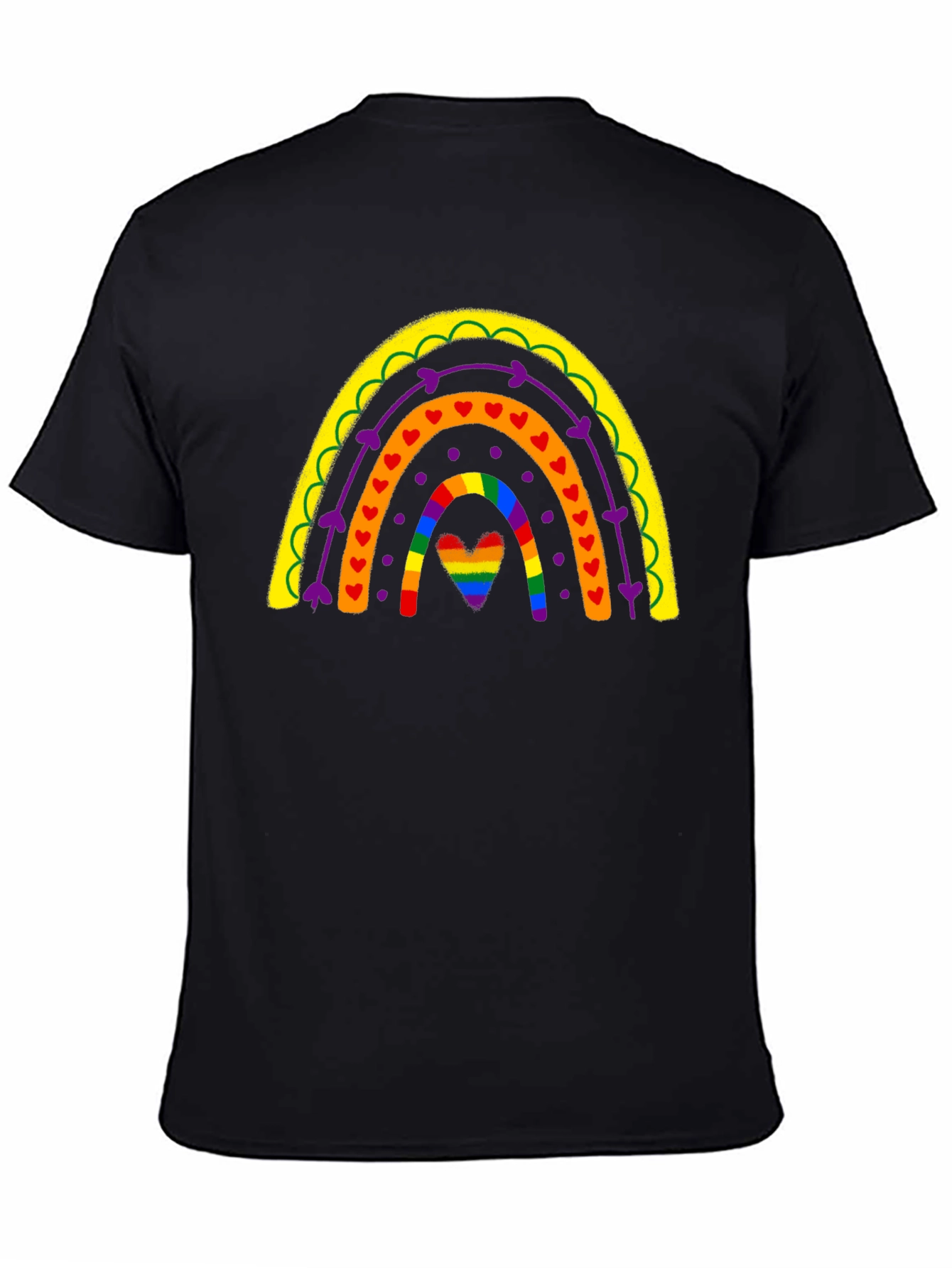 Rainbow Heart Pride T-Shirt