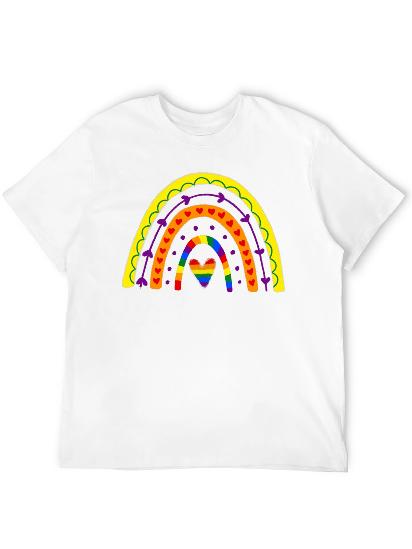 Rainbow Heart Pride T-Shirt