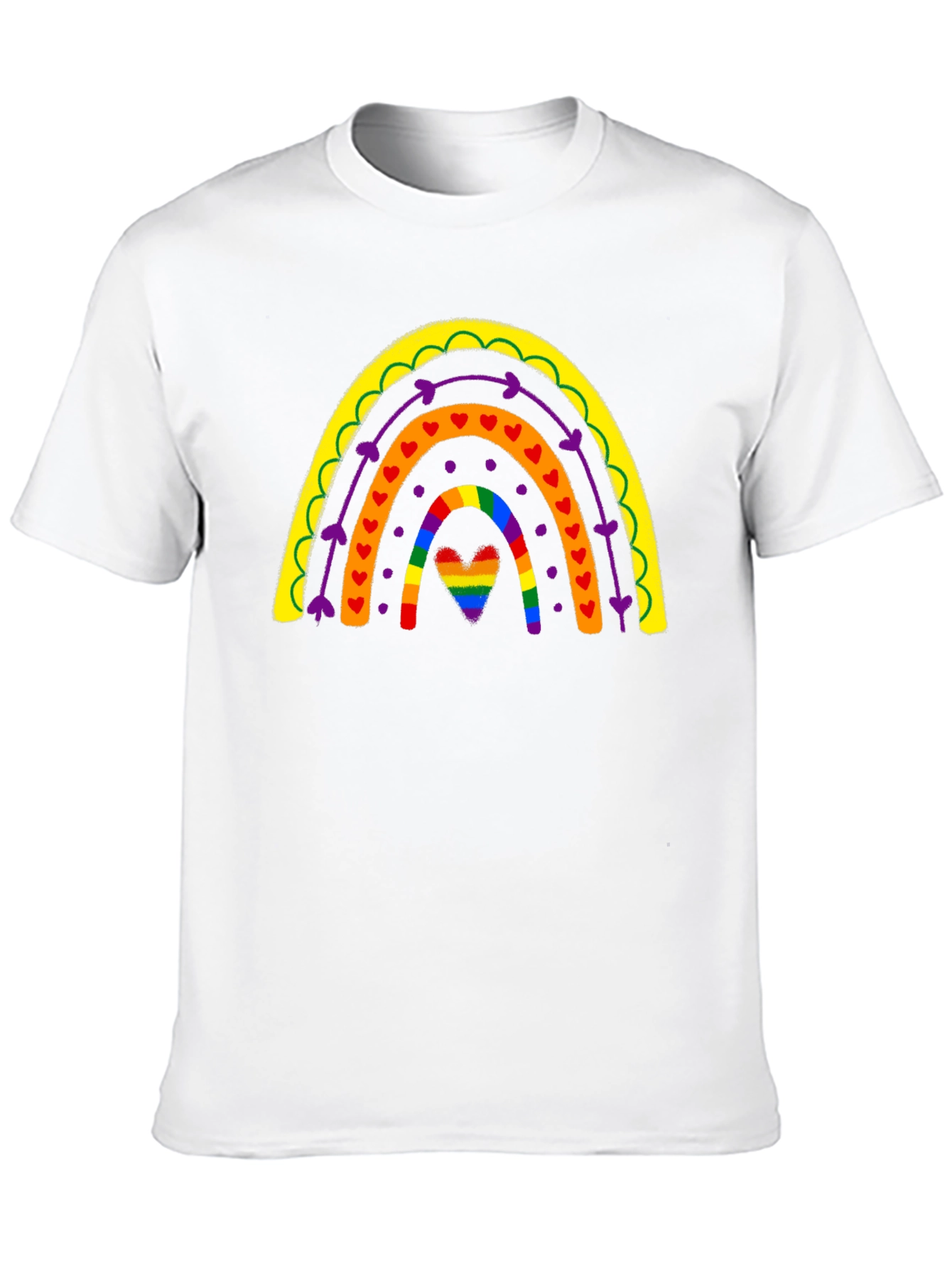 Rainbow Heart Pride T-Shirt