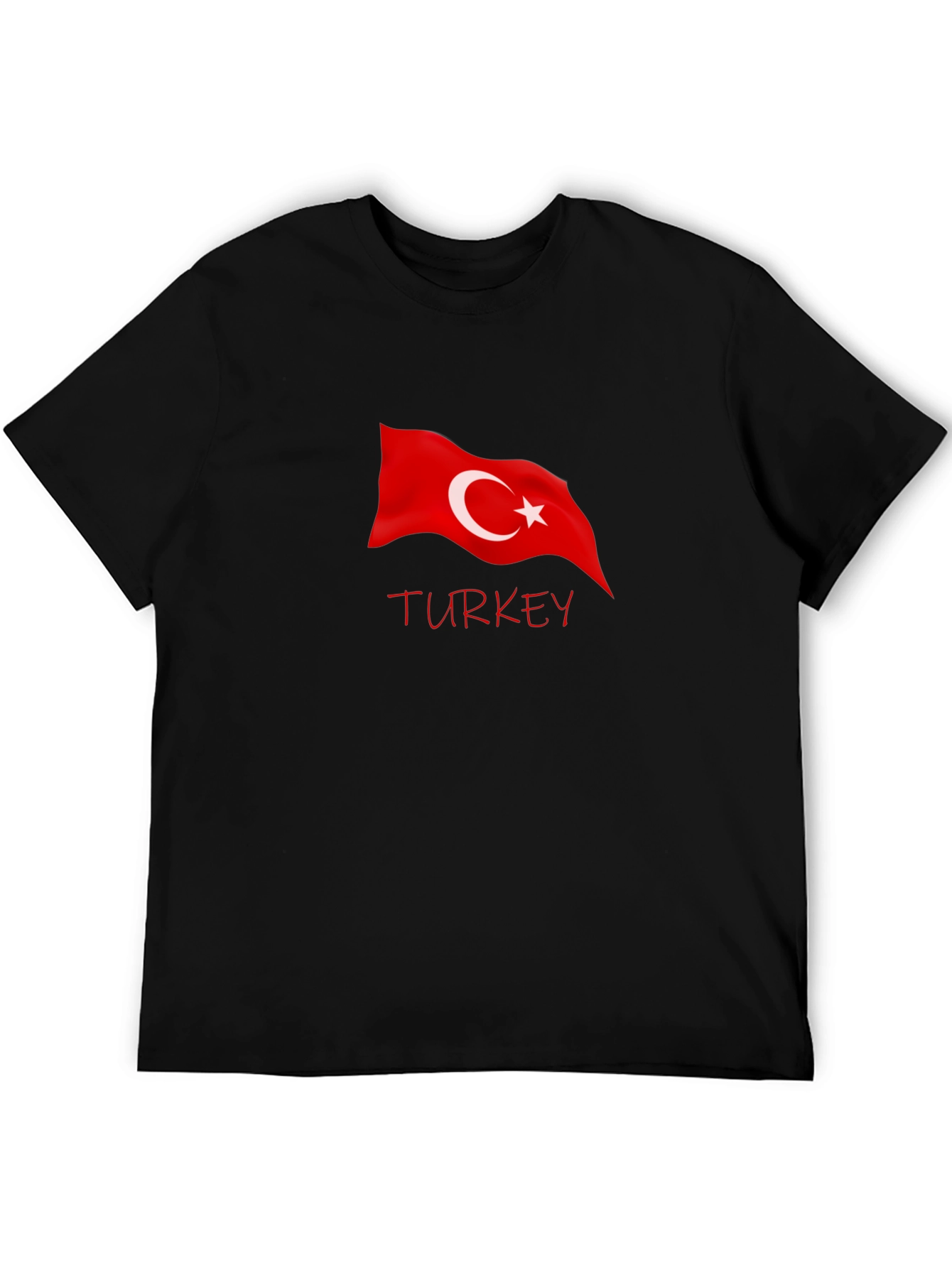 Turkey Flag Graphic Tee - Black
