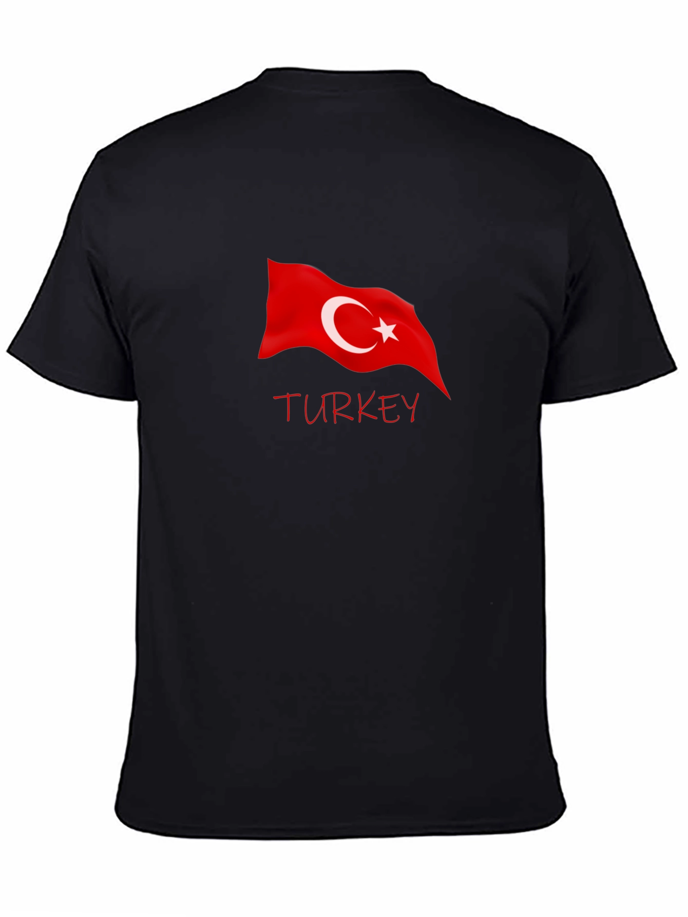 Turkey Flag Graphic Tee - Black