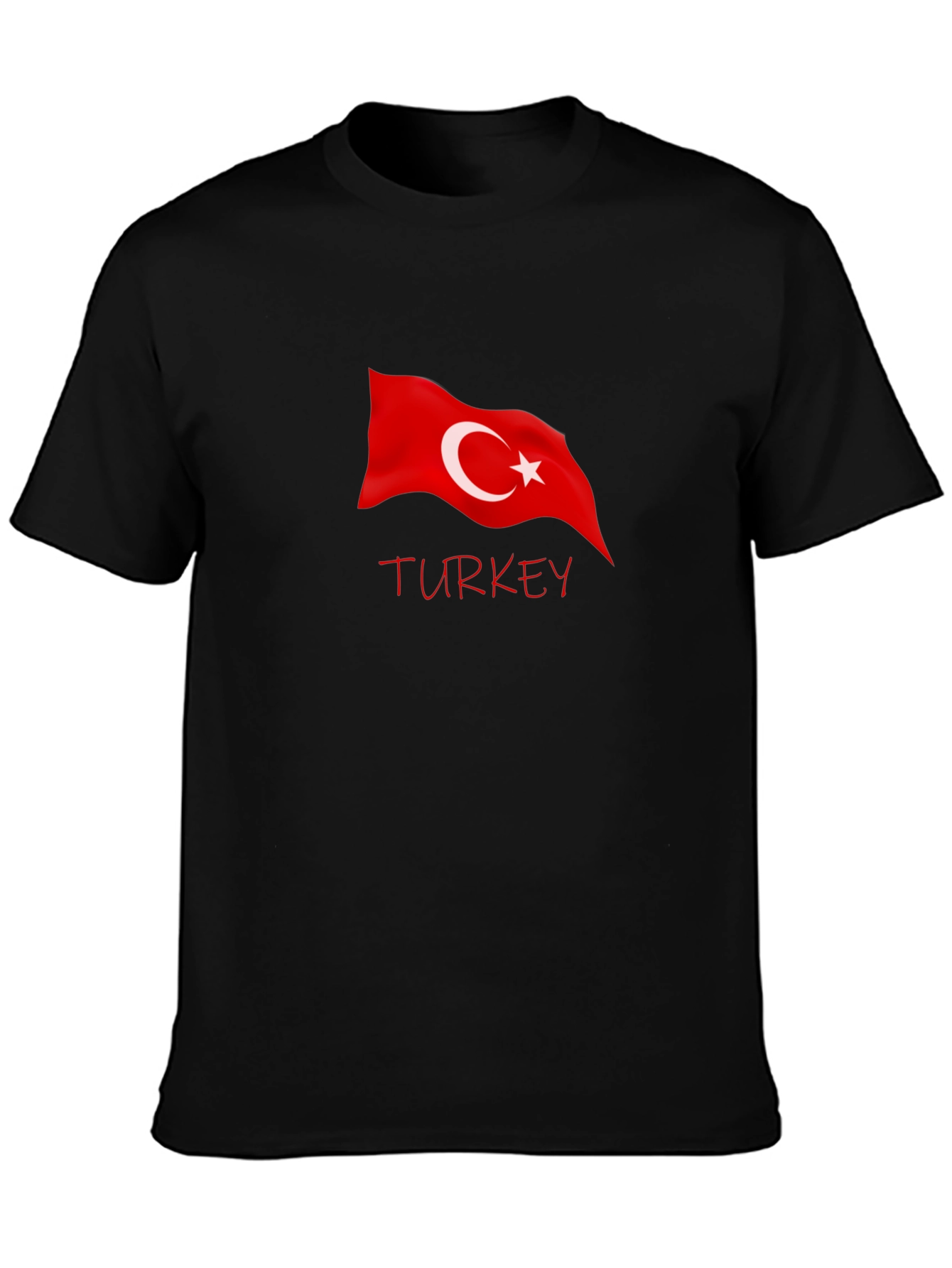 Turkey Flag Graphic Tee - Black