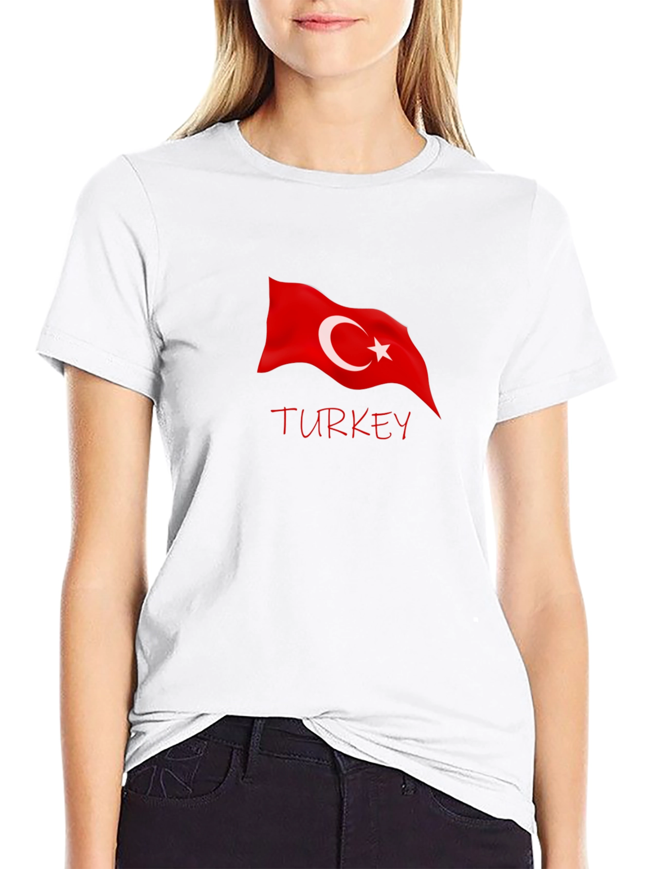 Turkey Flag Graphic Tee - Black