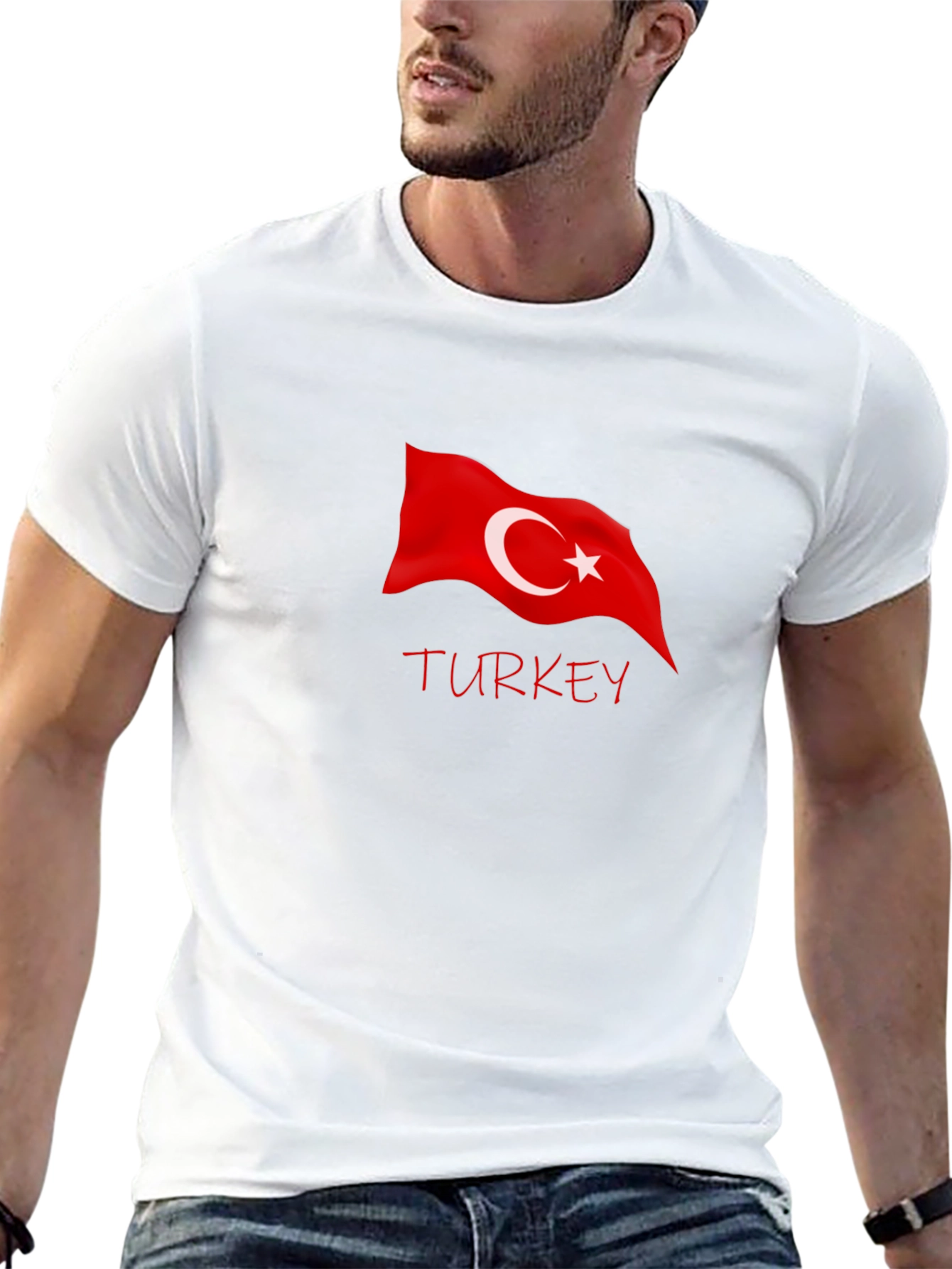 Turkey Flag Graphic Tee - Black