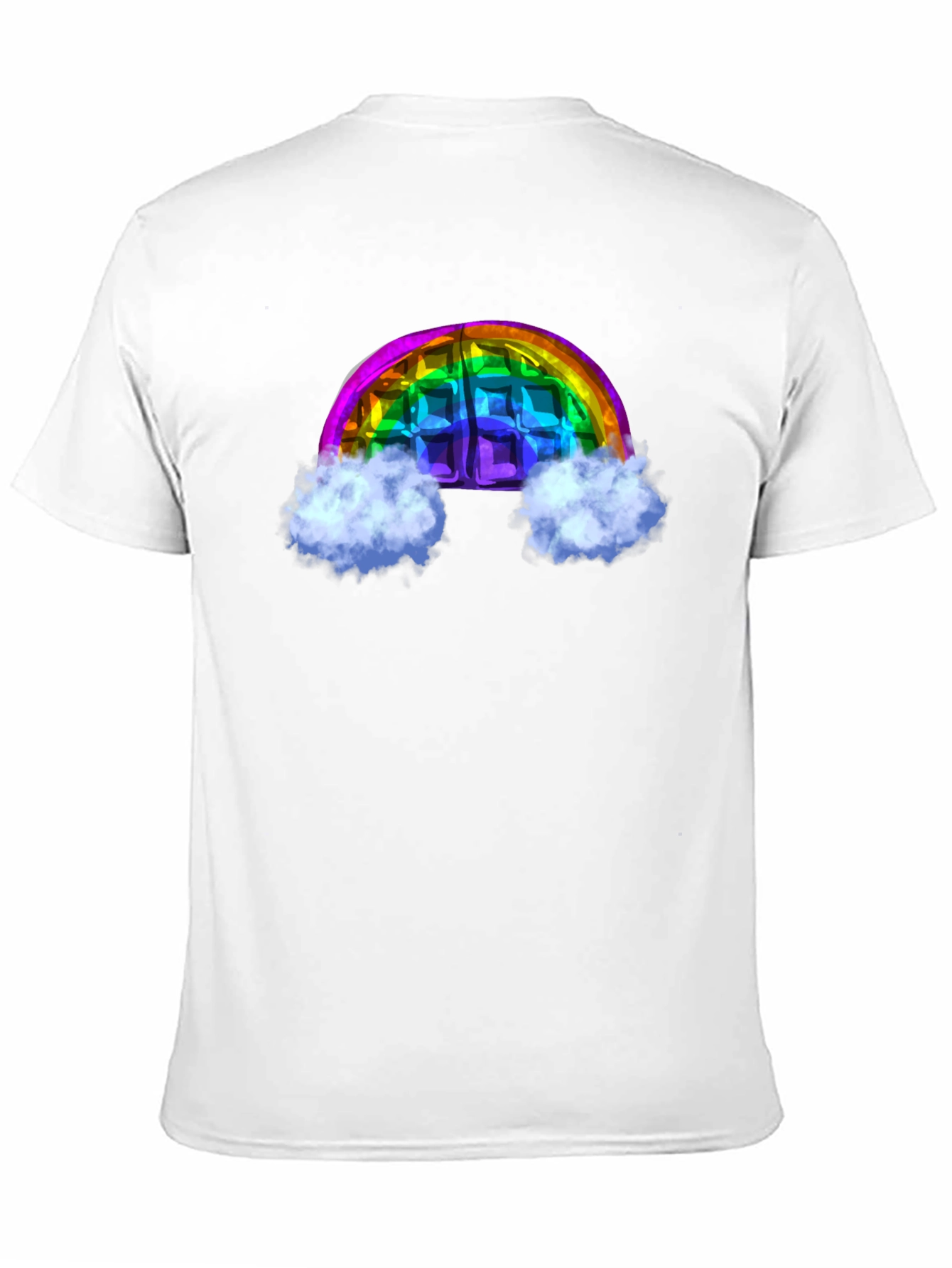 Rainbow Waffle Graphic Tee - Fun & Unique Design!