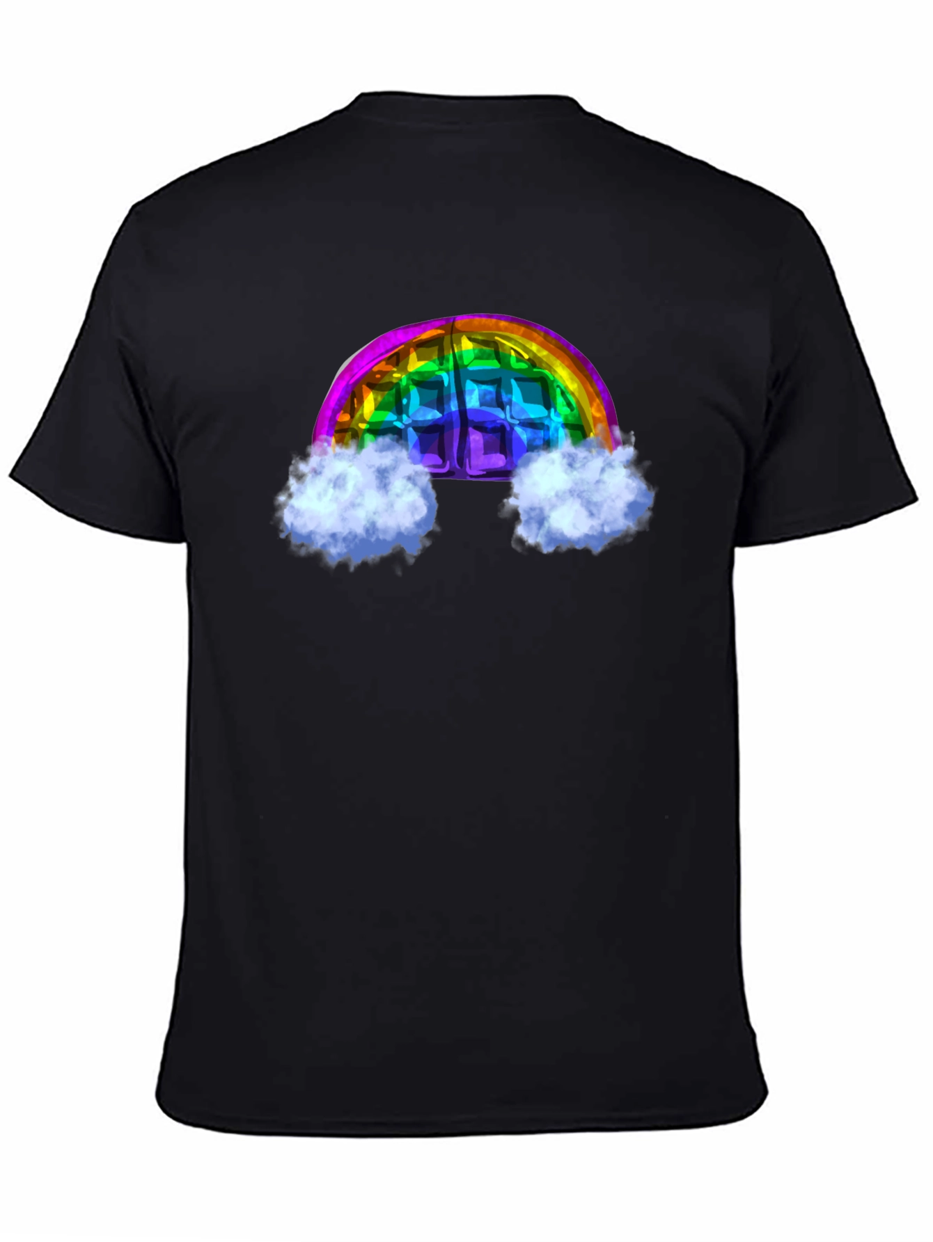 Rainbow Waffle Graphic Tee - Fun & Unique Design!