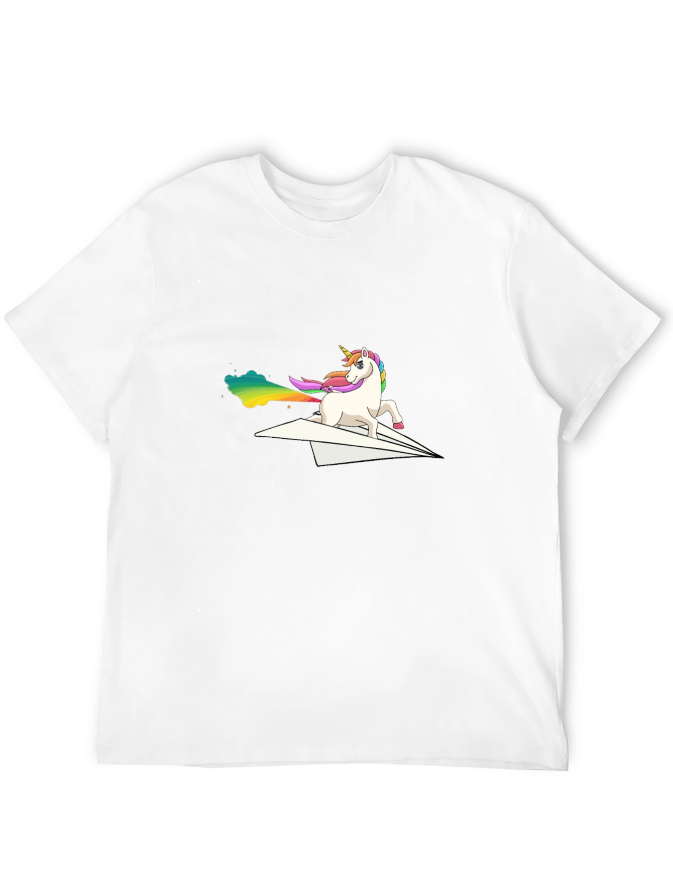 Unicorn Paper Airplane Graphic Tee