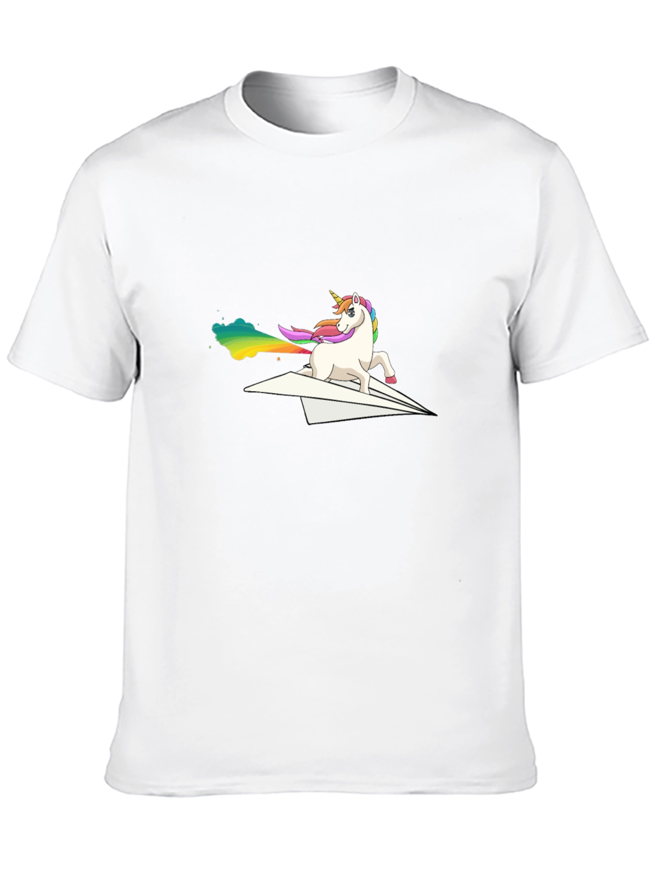 Unicorn Paper Airplane Graphic Tee