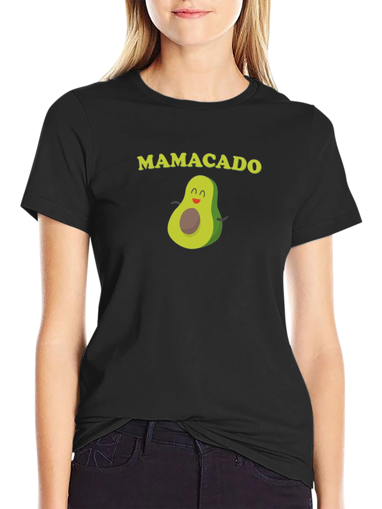 Mamacado Avocado Graphic T-Shirt - Black