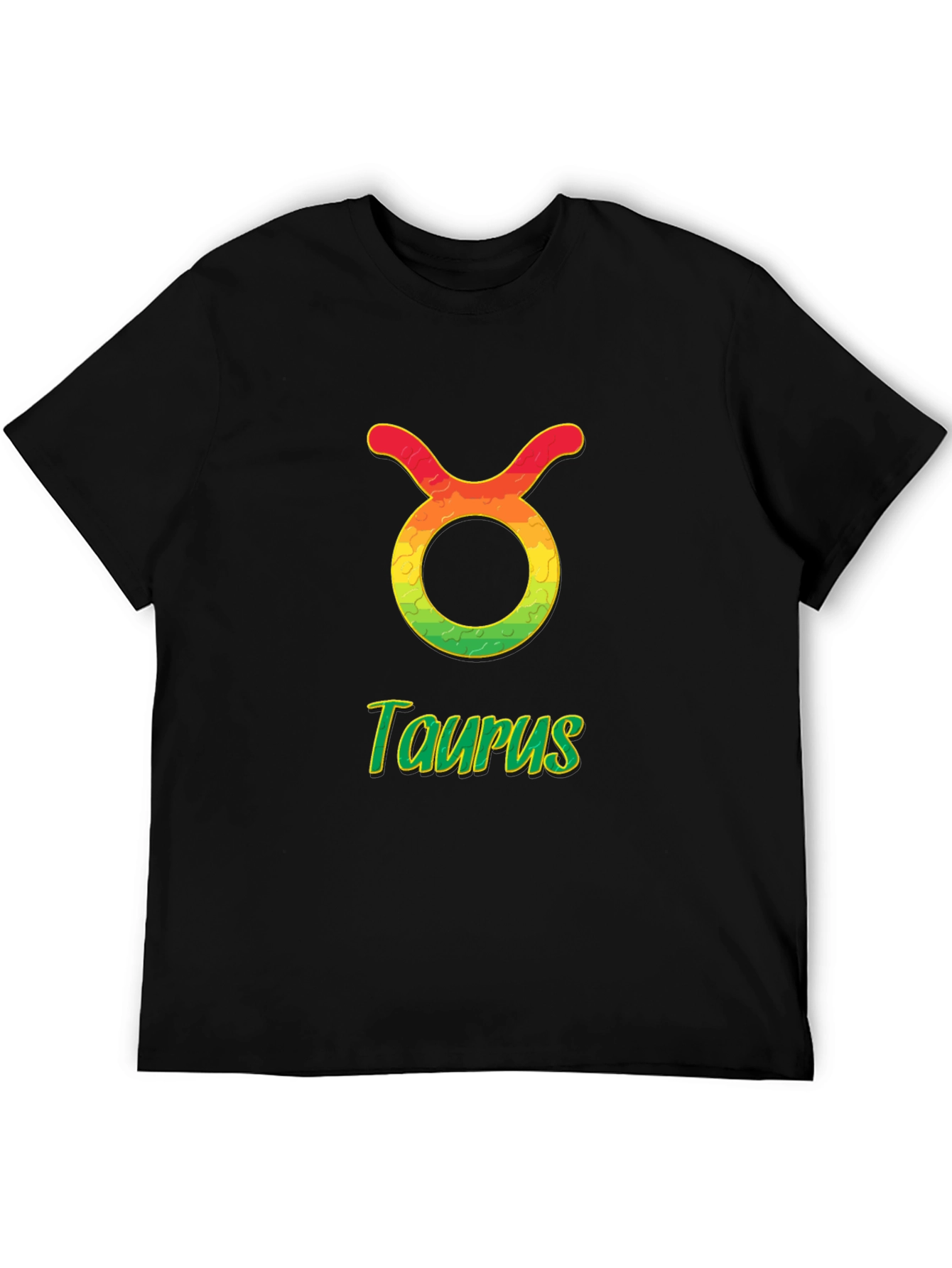Taurus Zodiac Sign T-Shirt - Black Cotton Tee
