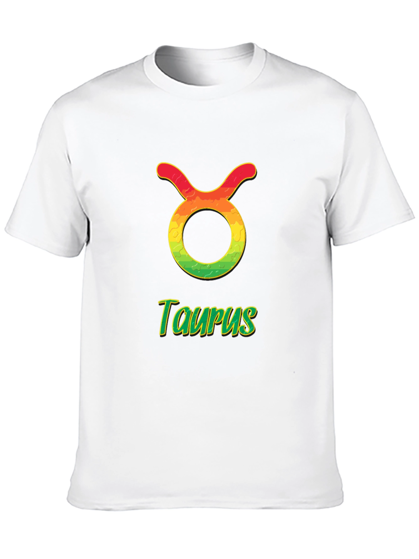 Taurus Zodiac Sign T-Shirt - Black Cotton Tee