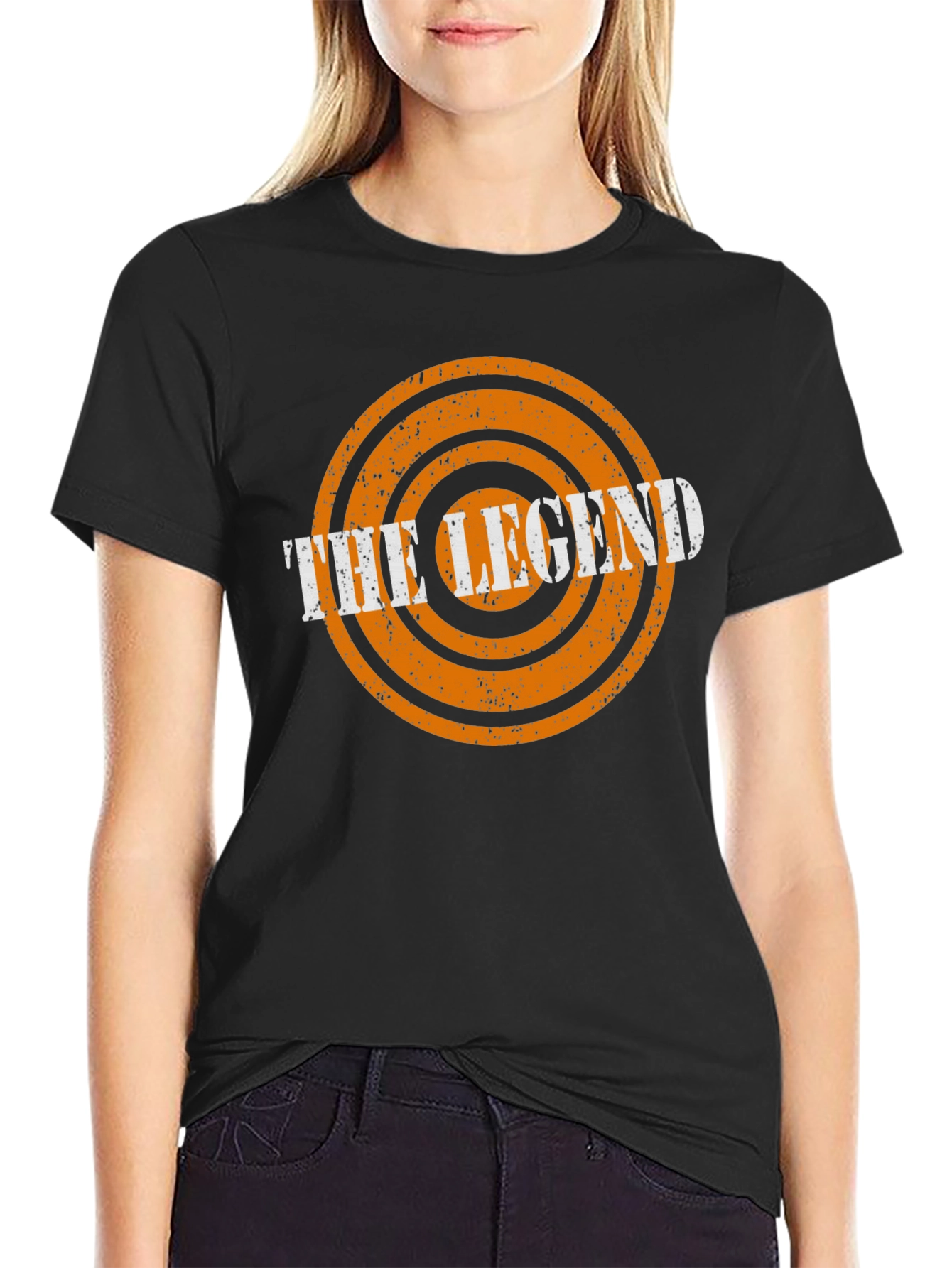 The Legend Graphic Tee - Stylish Mens Black T-Shirt