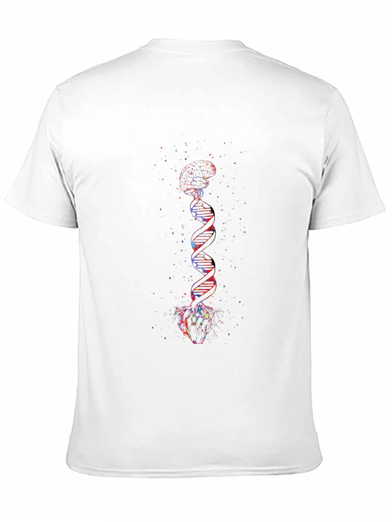 Brain DNA Heart Graphic T-Shirt