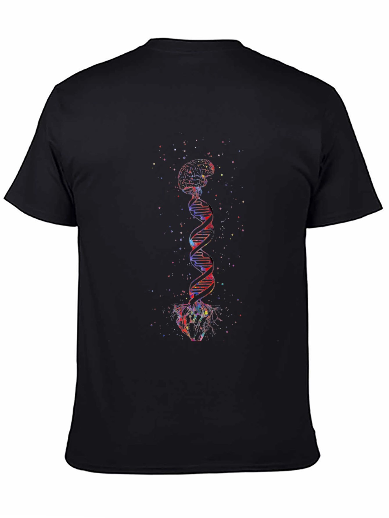 Brain DNA Heart Graphic T-Shirt