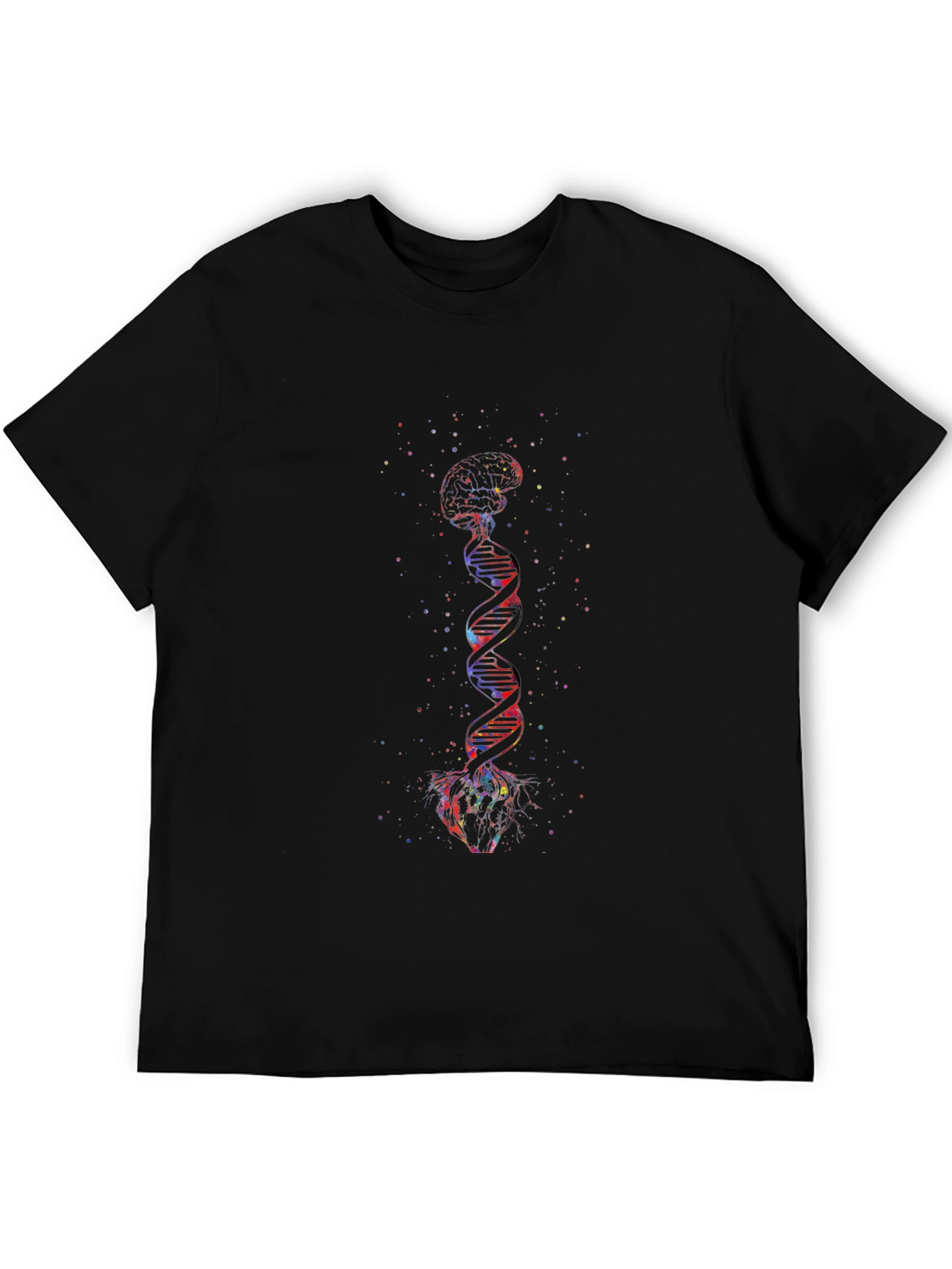 Brain DNA Heart Graphic T-Shirt