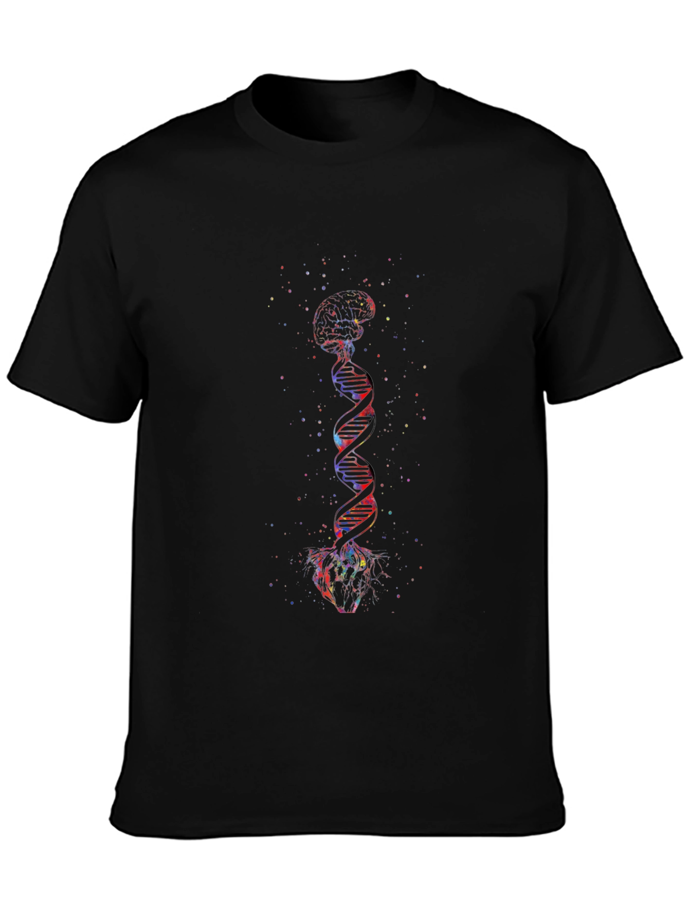 Brain DNA Heart Graphic T-Shirt