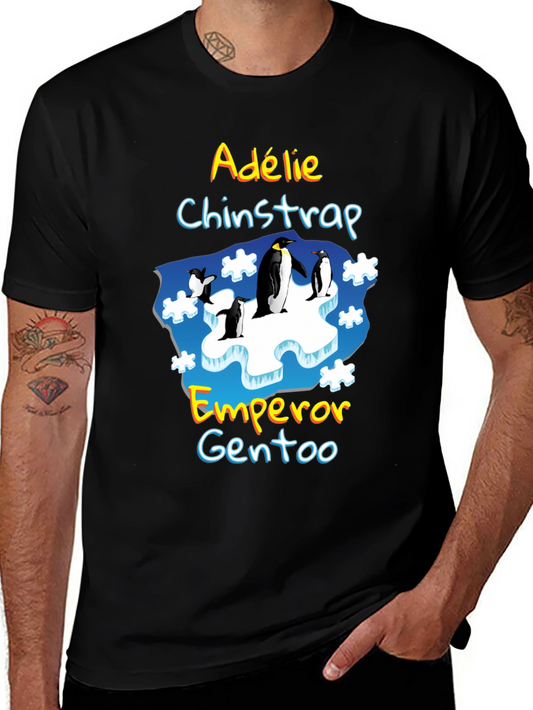 Penguin Species T-Shirt - Adélie Chinstrap Emperor Gentoo