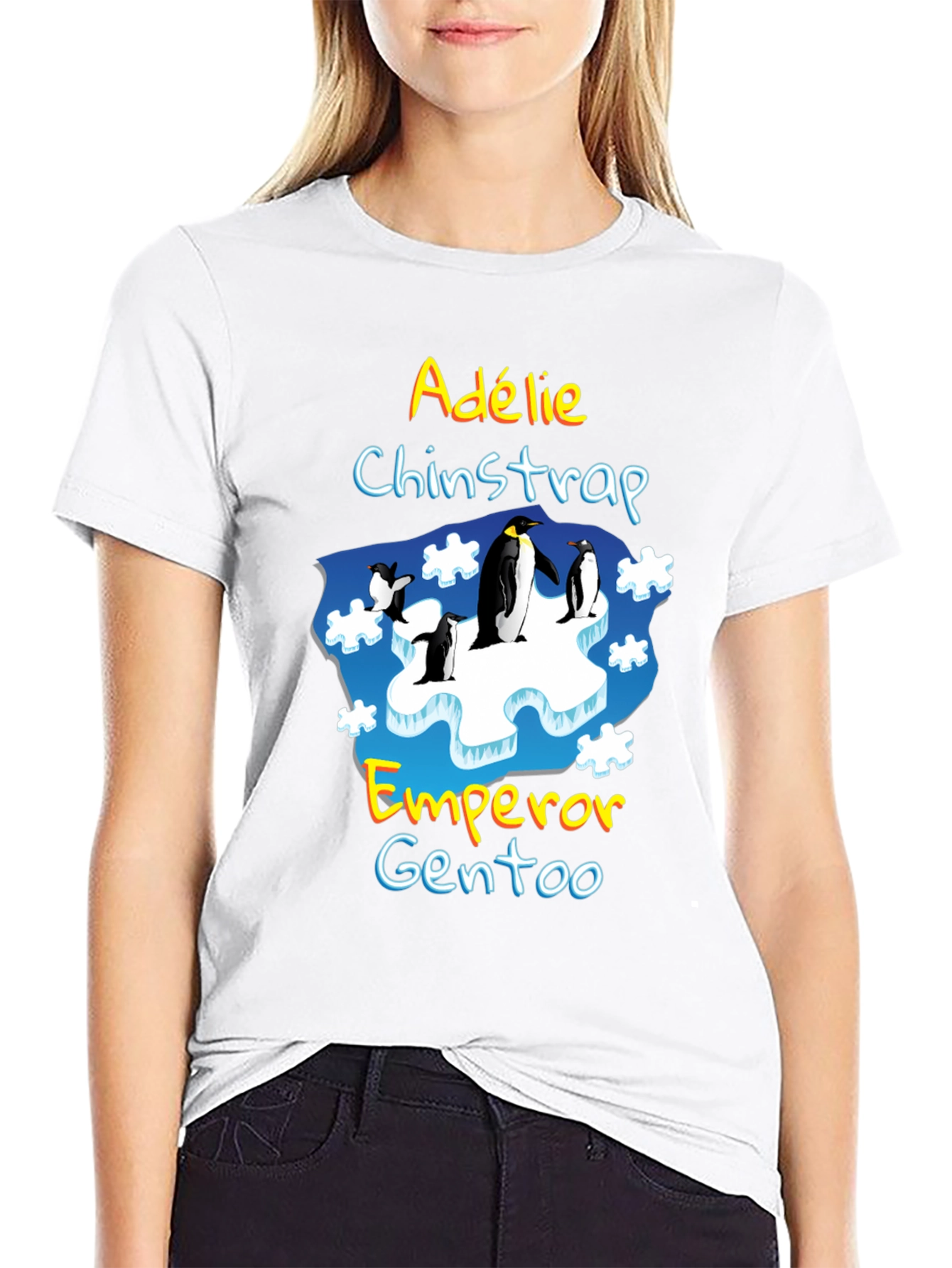 Penguin Species T-Shirt - Adélie Chinstrap Emperor Gentoo