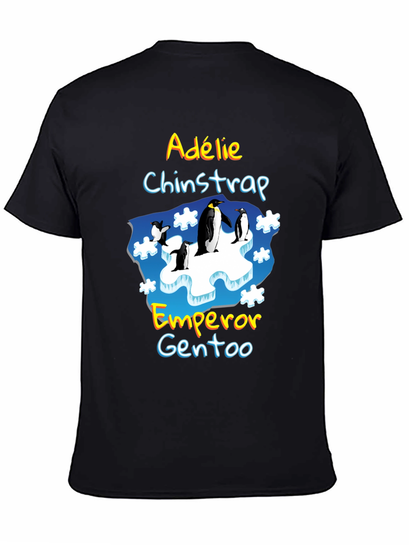 Penguin Species T-Shirt - Adélie Chinstrap Emperor Gentoo