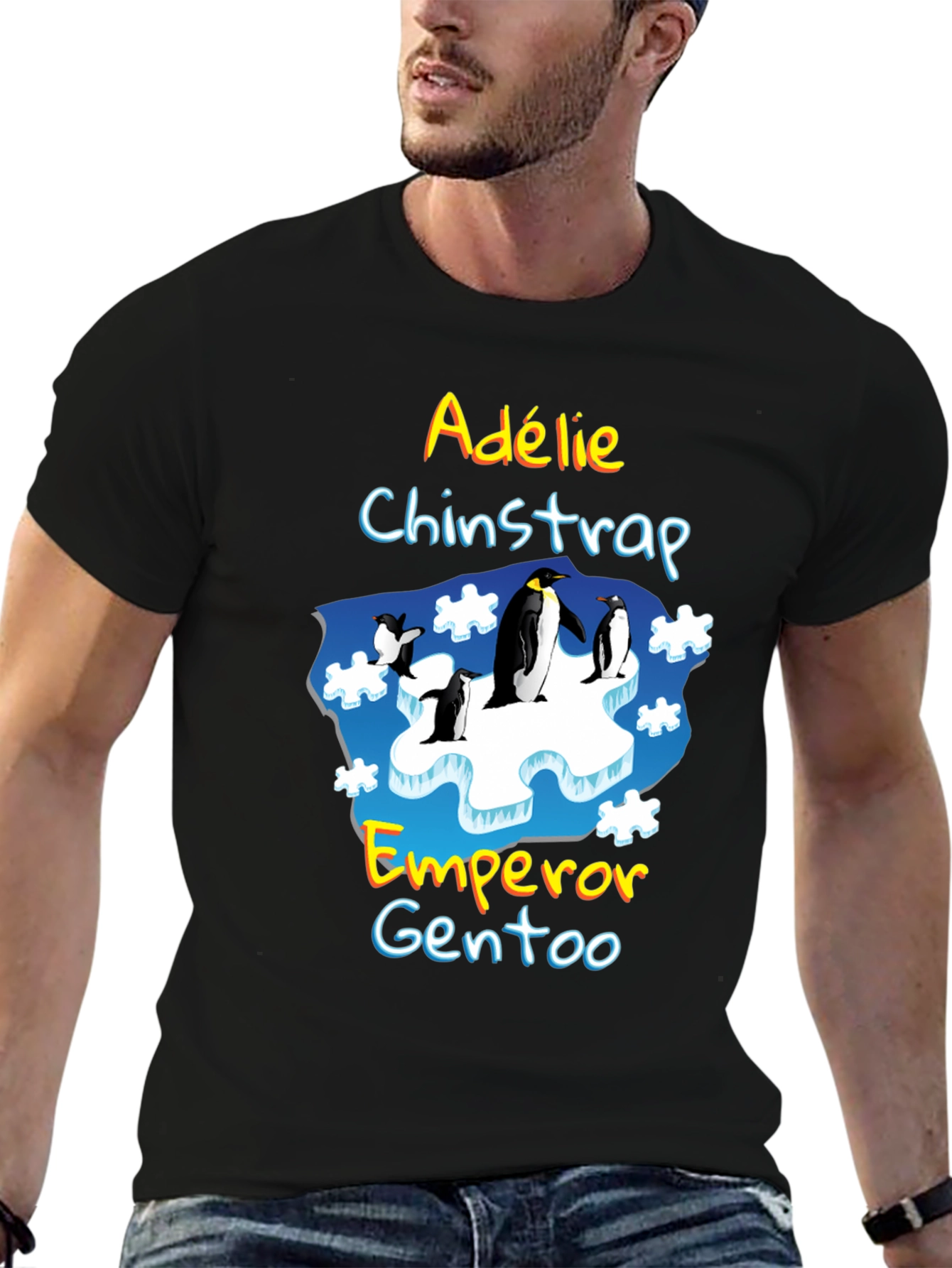 Penguin Species T-Shirt - Adélie Chinstrap Emperor Gentoo